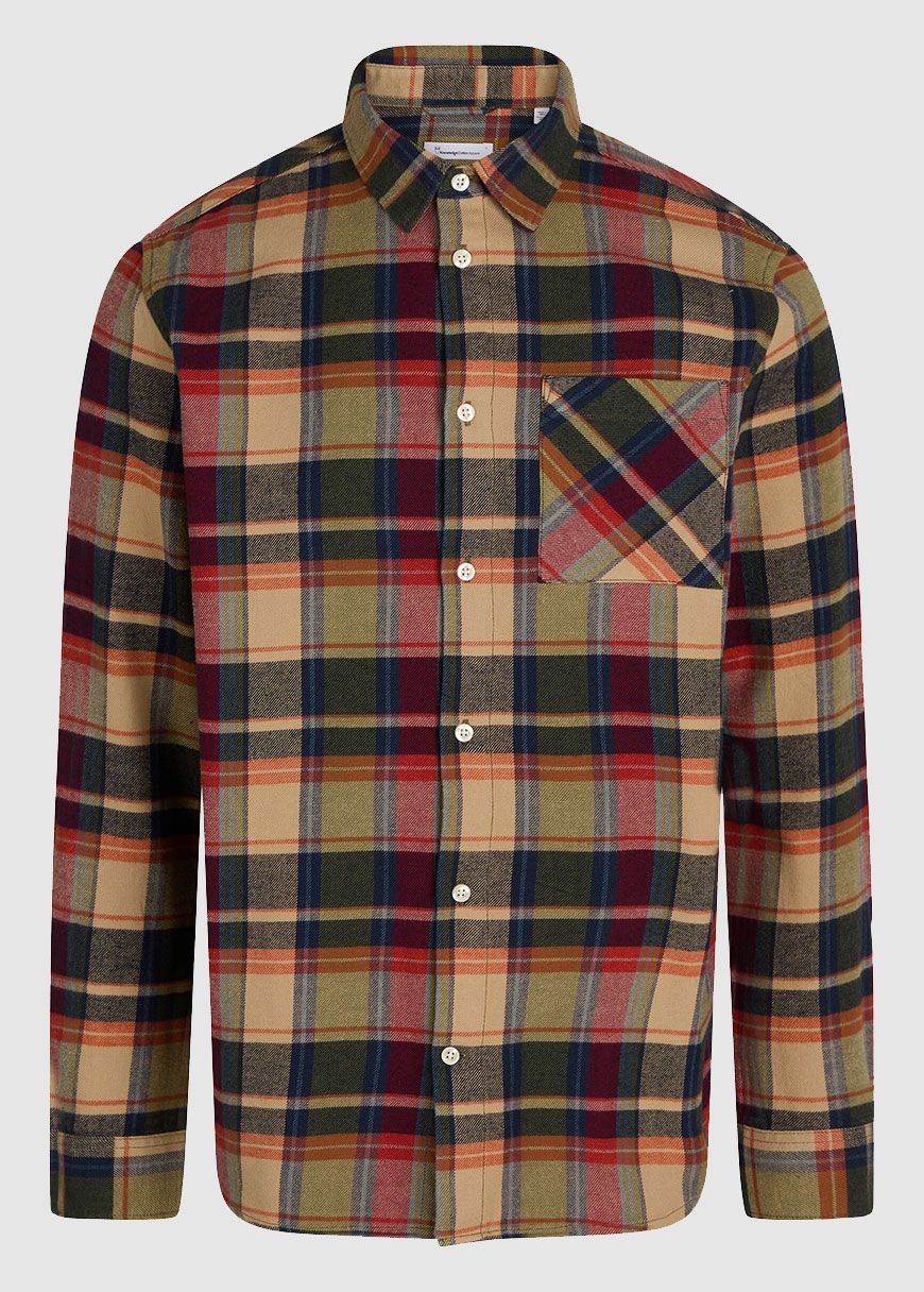 Light Flannel Checkered Costume Fit Shirt Light Flannel Checkered Costume Fit Shirt