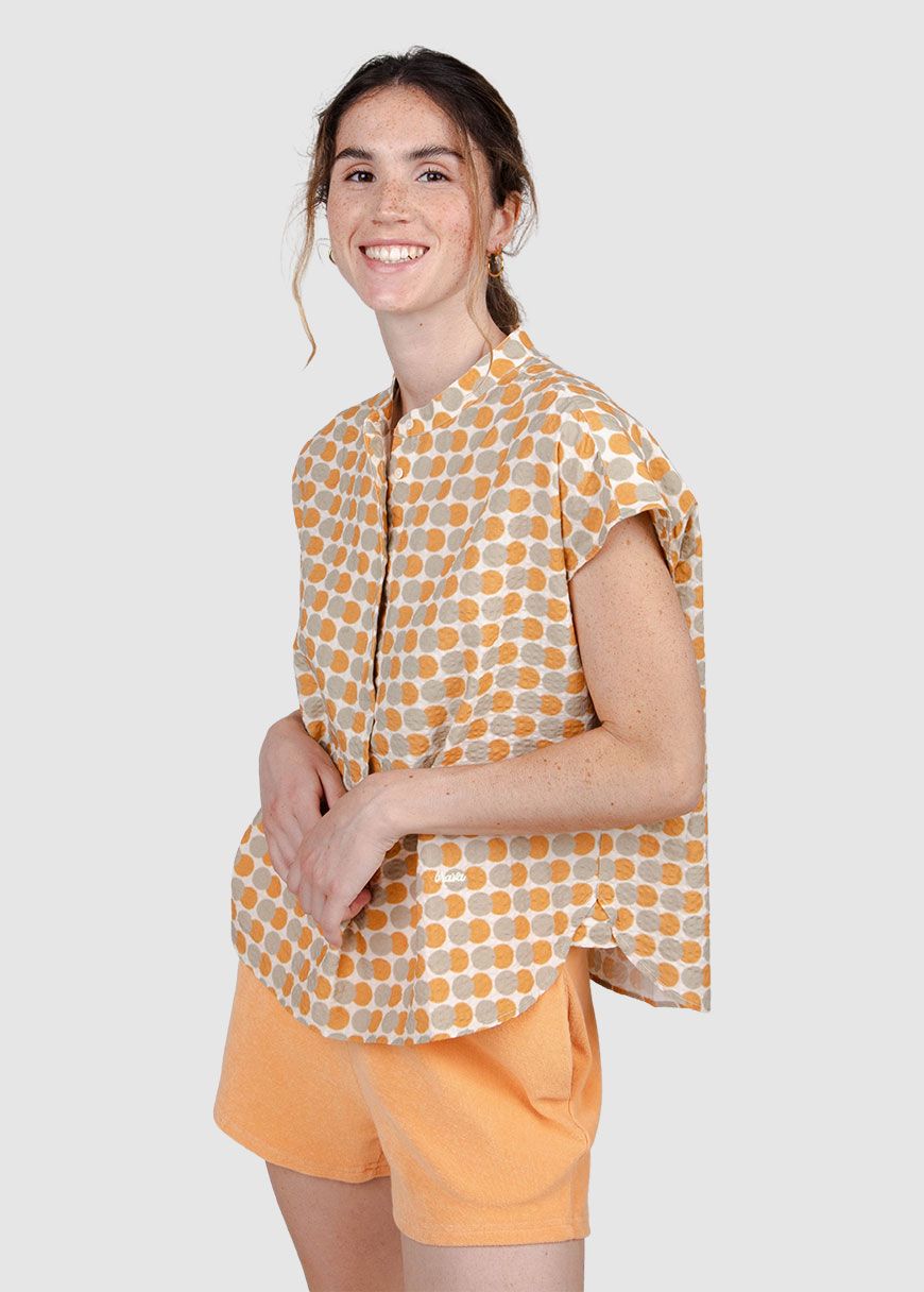 Eclipse Sleeveless Mao Blouse Eclipse Sleeveless Mao Blouse