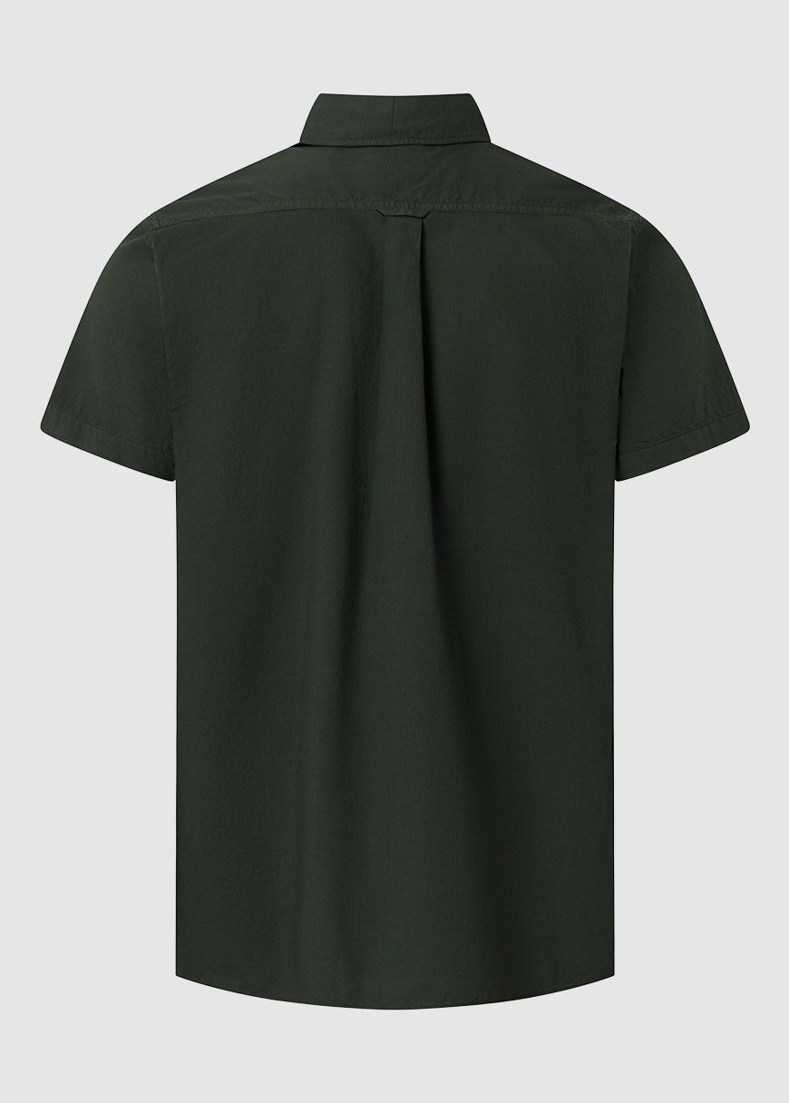 Costume Fit Cord Look Short Sleeve Shirt Costume Fit Cord Look Short Sleeve Shirt