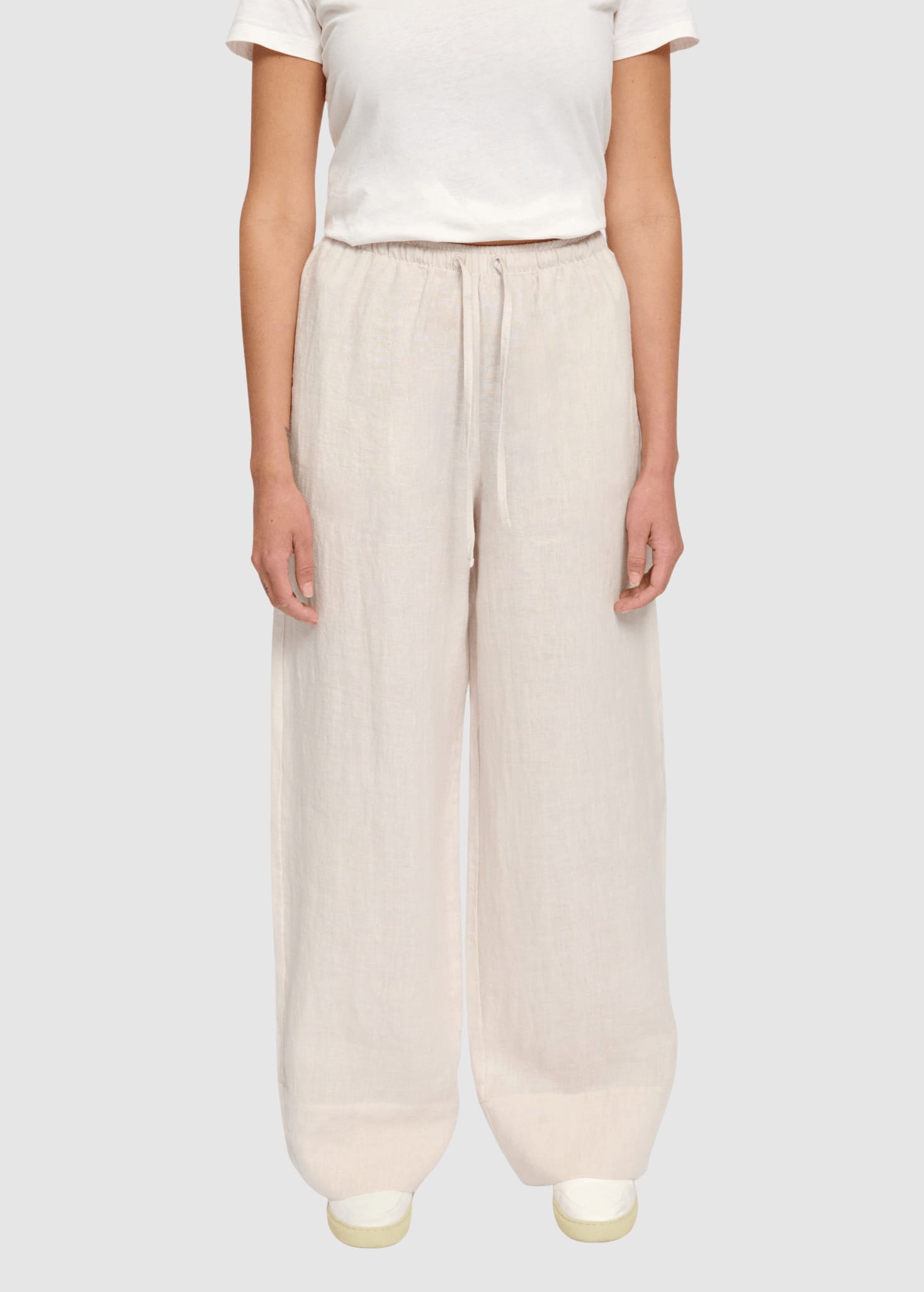 Drawstring Linen Pants Moon Drawstring Linen Pants Moon