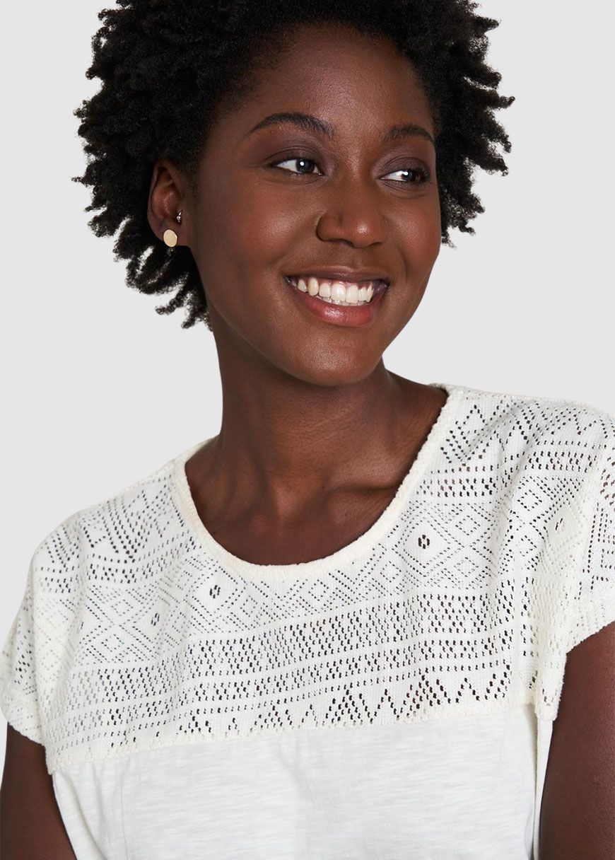 Shirt mit Spitzendetails