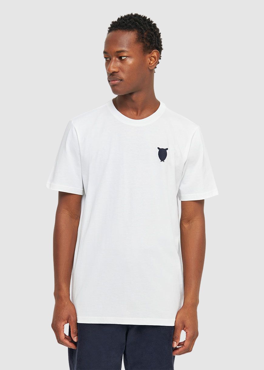 Regular Fit Owl Chest Embroidery T-Shirt Regular Fit Owl Chest Embroidery T-Shirt