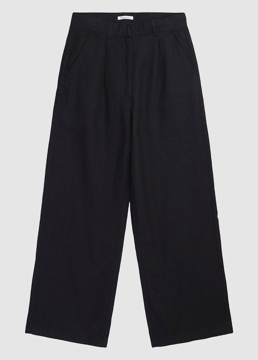 Posey Wide Mid-Rise Linen Pants Posey Wide Mid-Rise Linen Pants