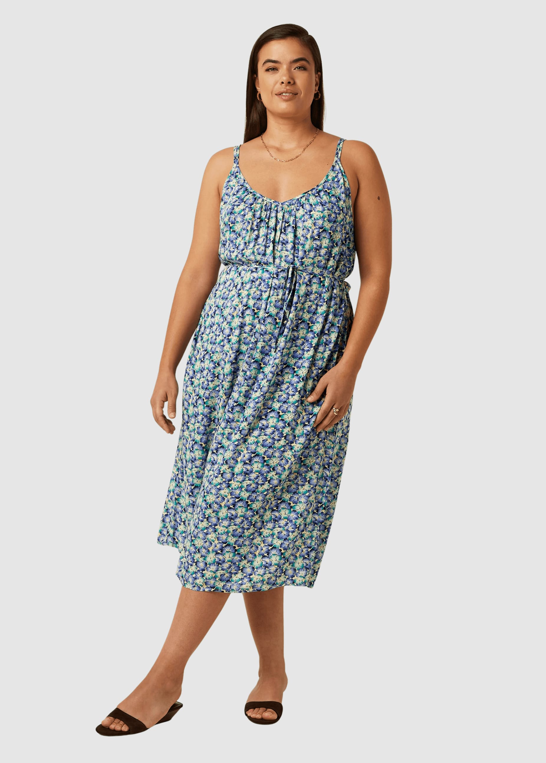 Lara Midi Dress Azores Beacon Blue