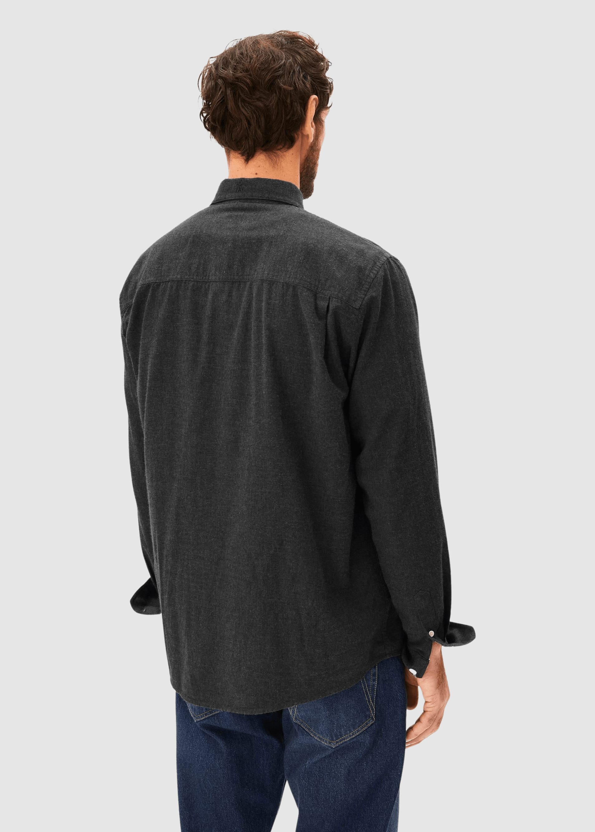 armedangels-araamo-flannel-shirt-anthrazit-melange-2.jpeg Araamo Flannel Shirt Anthrazit Melange