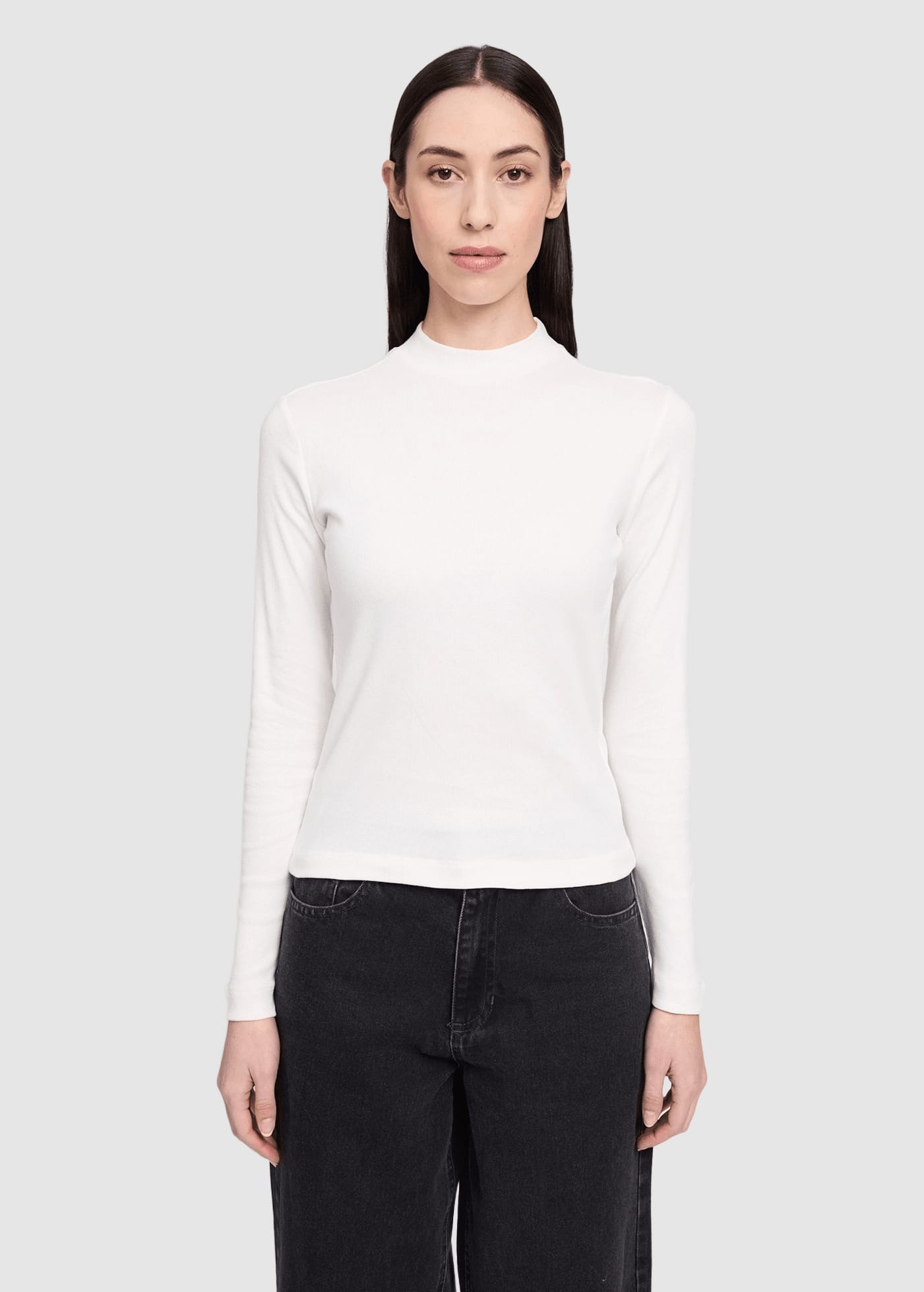 Basic Turtleneck Longsleeve Offwhite