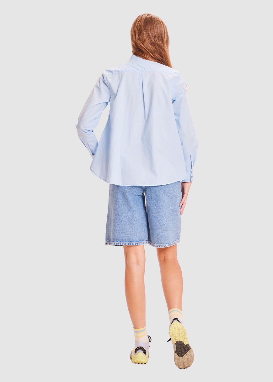 Reborn Ally High Waist Bermuda Denim Shorts