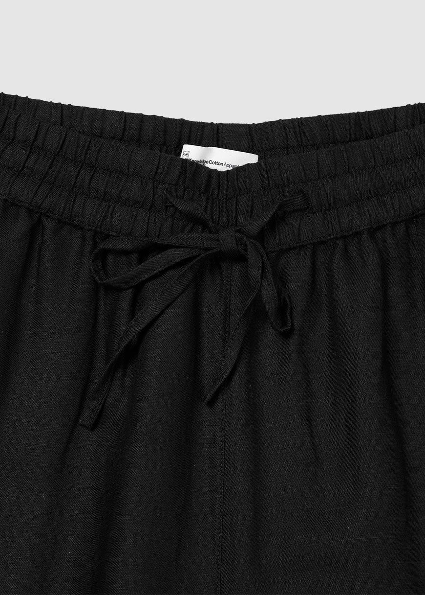 Linen Mix Elastic Waist Pants Linen Mix Elastic Waist Pants