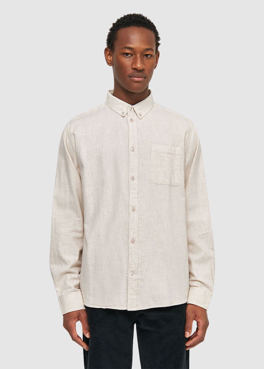 Regular Fit Melangé Flannel Shirt Regular Fit Melangé Flannel Shirt