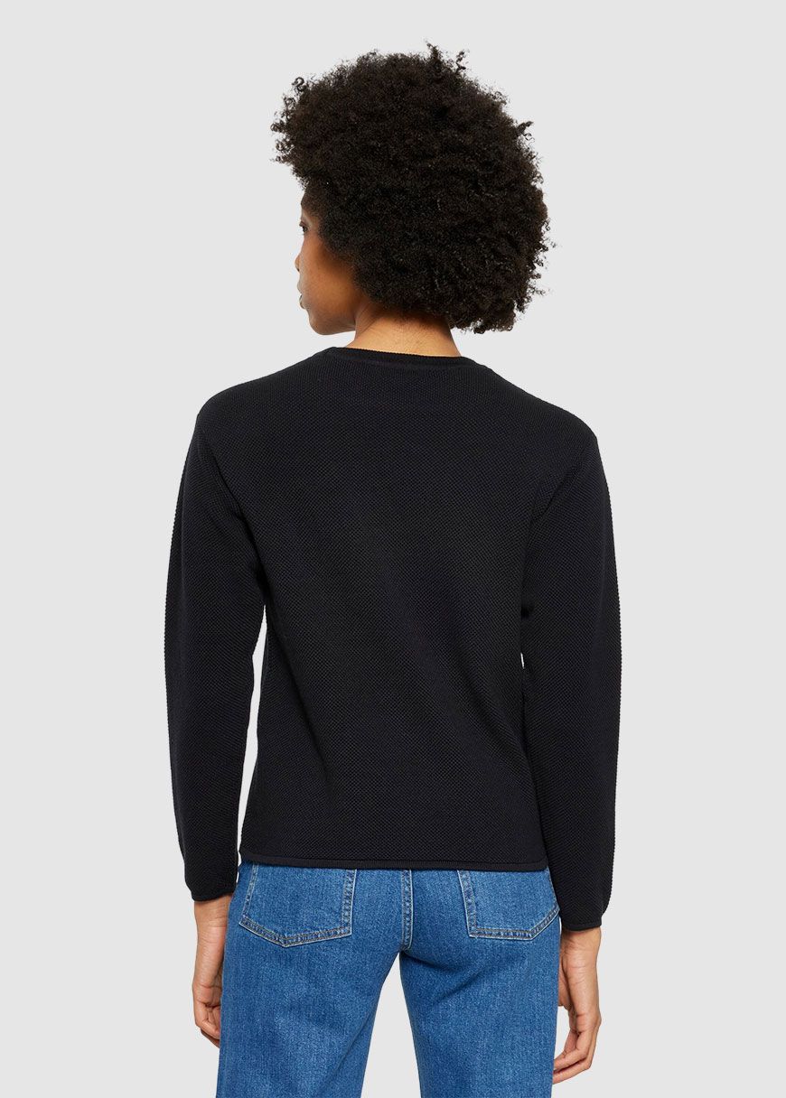 Cotton Micro Bubble Crew Neck Knit Cotton Micro Bubble Crew Neck Knit