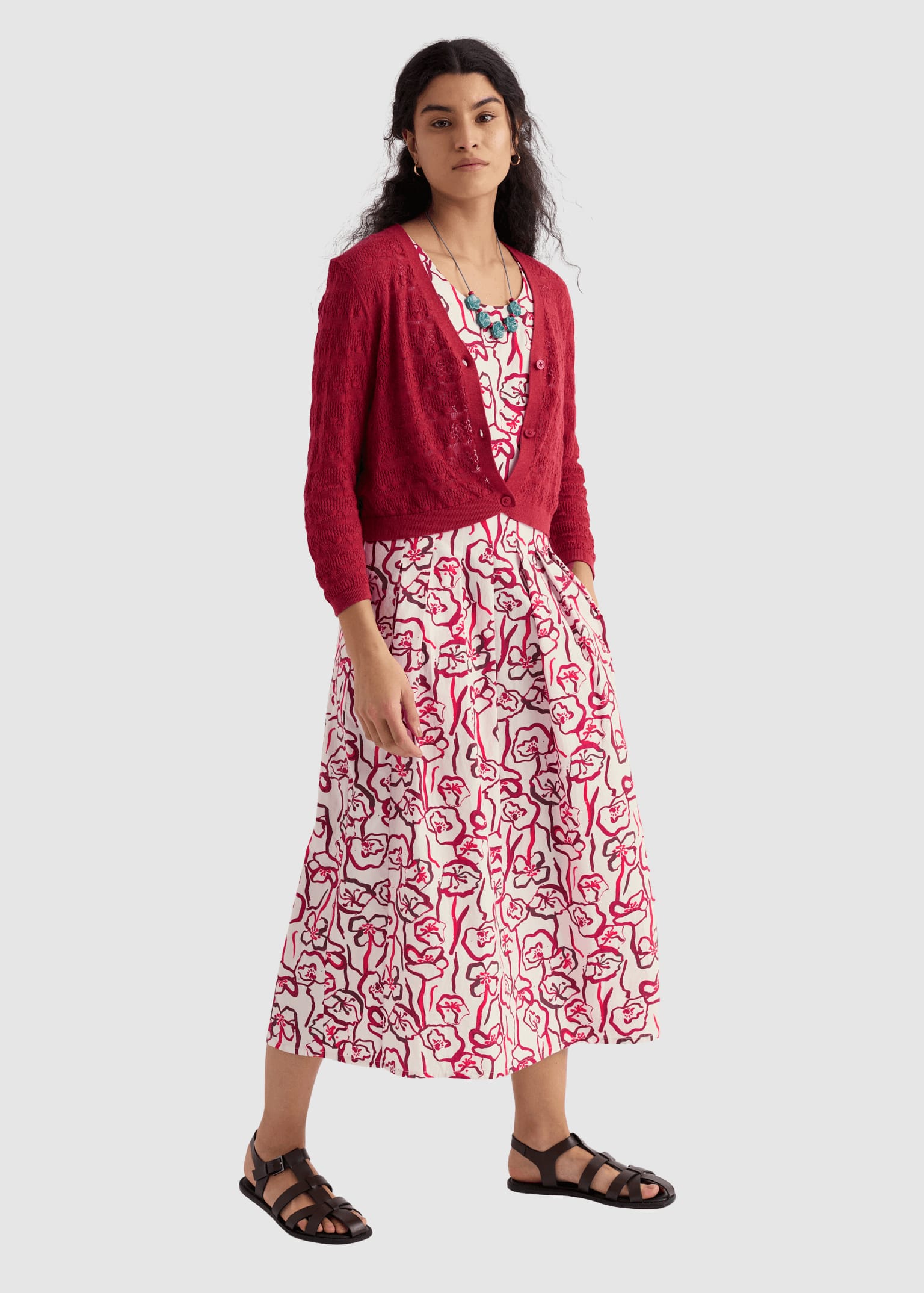 Sweet Day Cardigan Boat Red Sweet Day Cardigan Boat Red