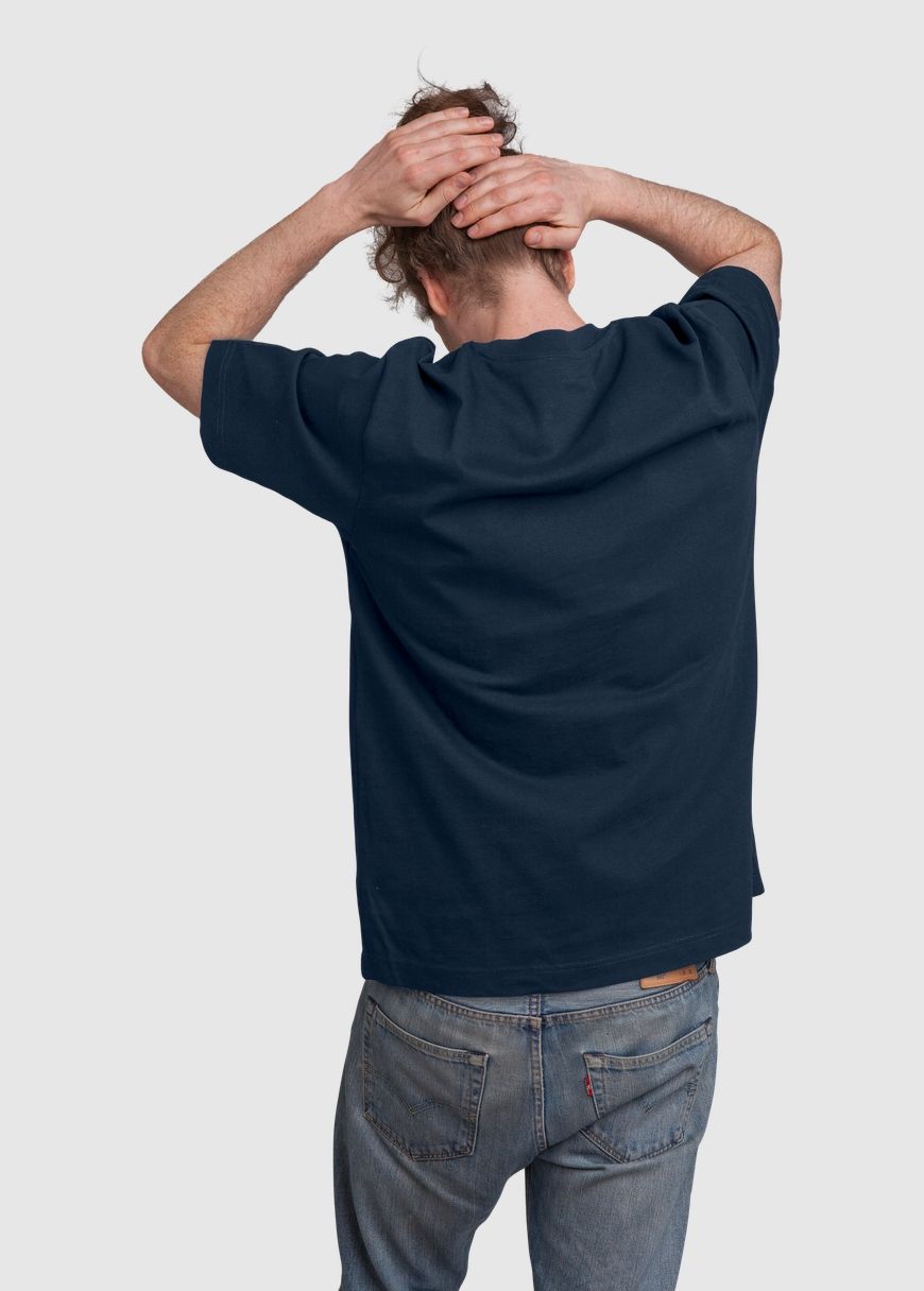 T-Shirt Heavy Weight Man French Navy