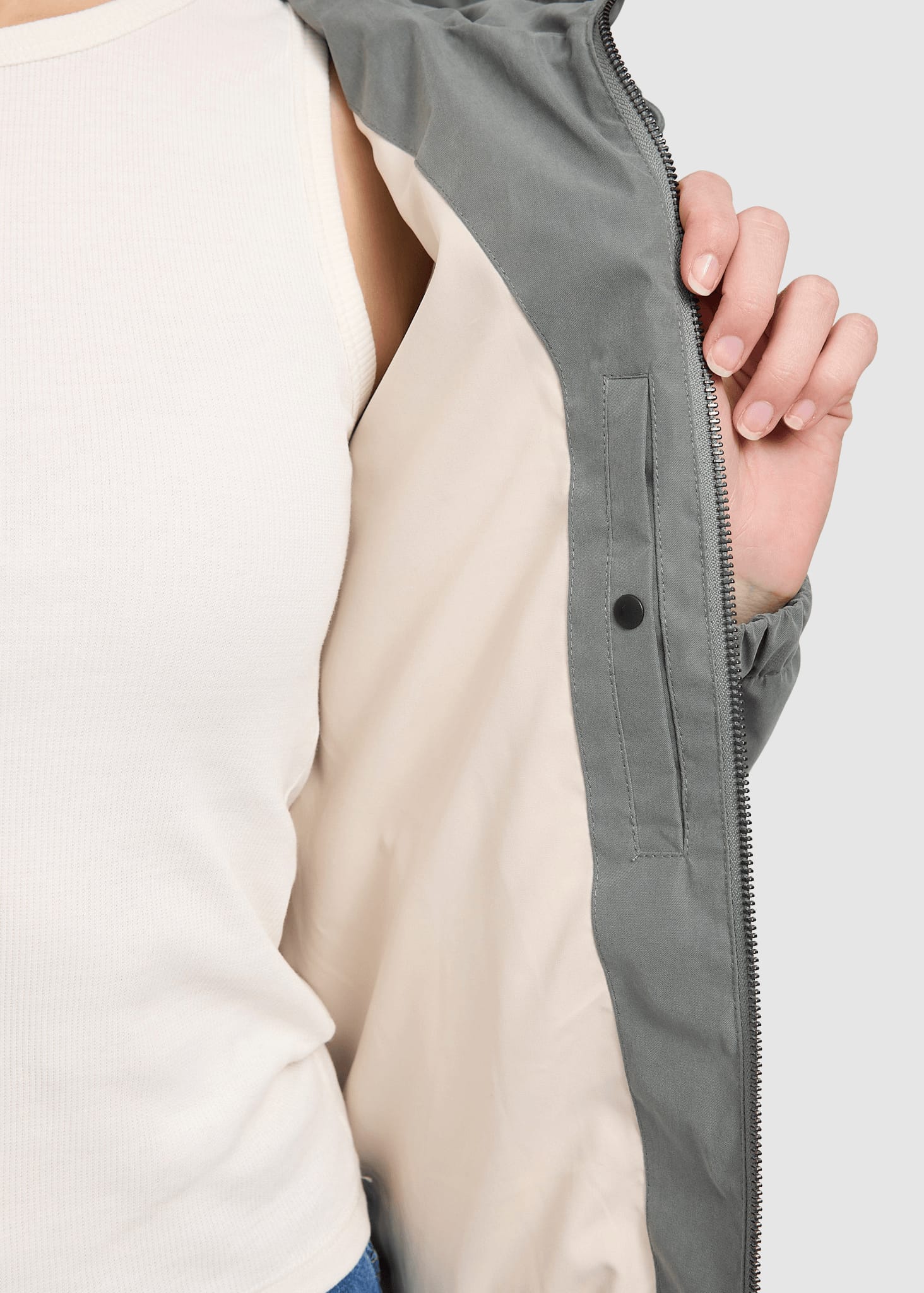 Basic Light Blouson Jacket Light Bottle