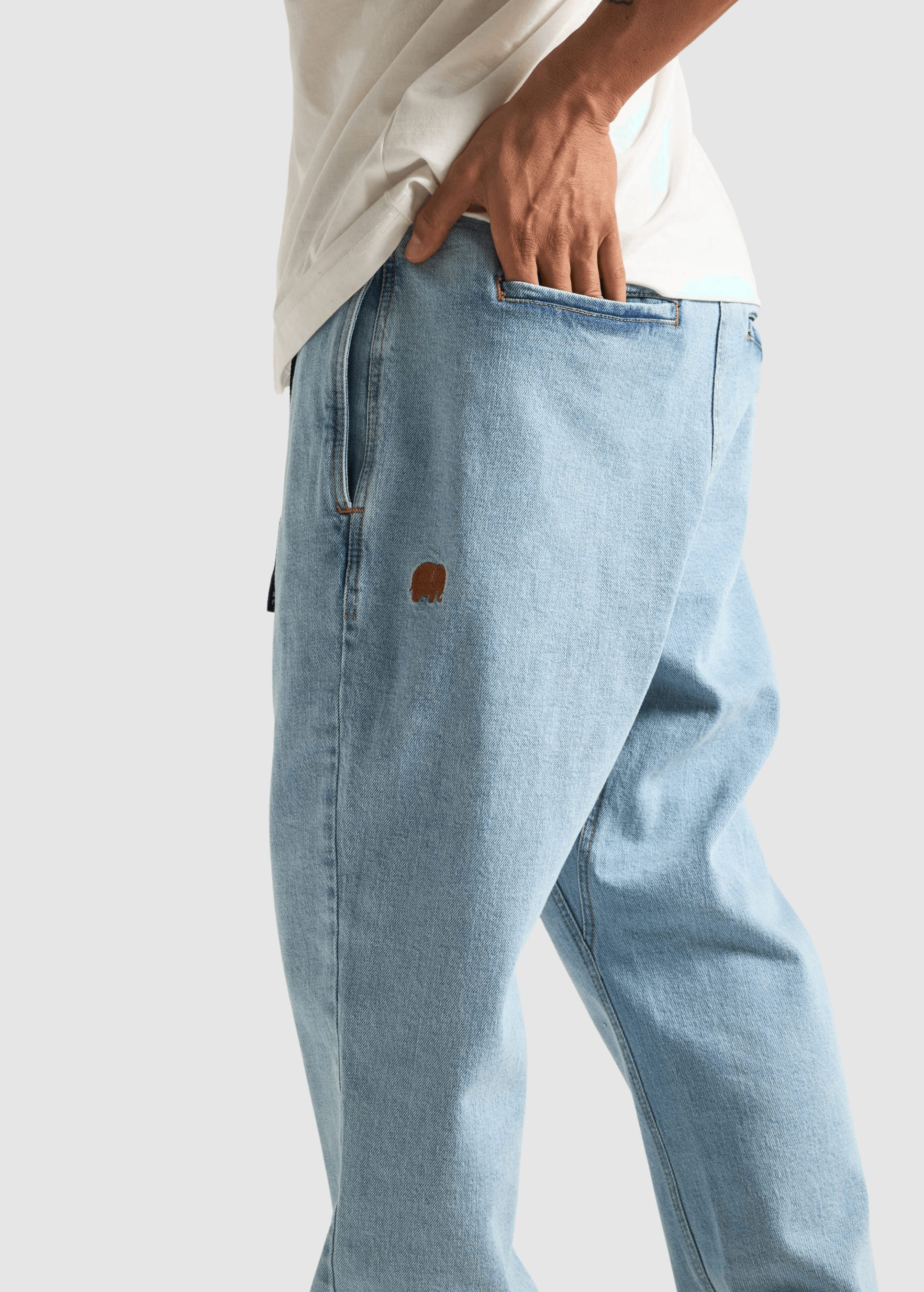 trendsplant-recycled-denim-climber-pant-light-wash-blue-3.jpeg Recycled Denim Climber Pant Light Wash Blue