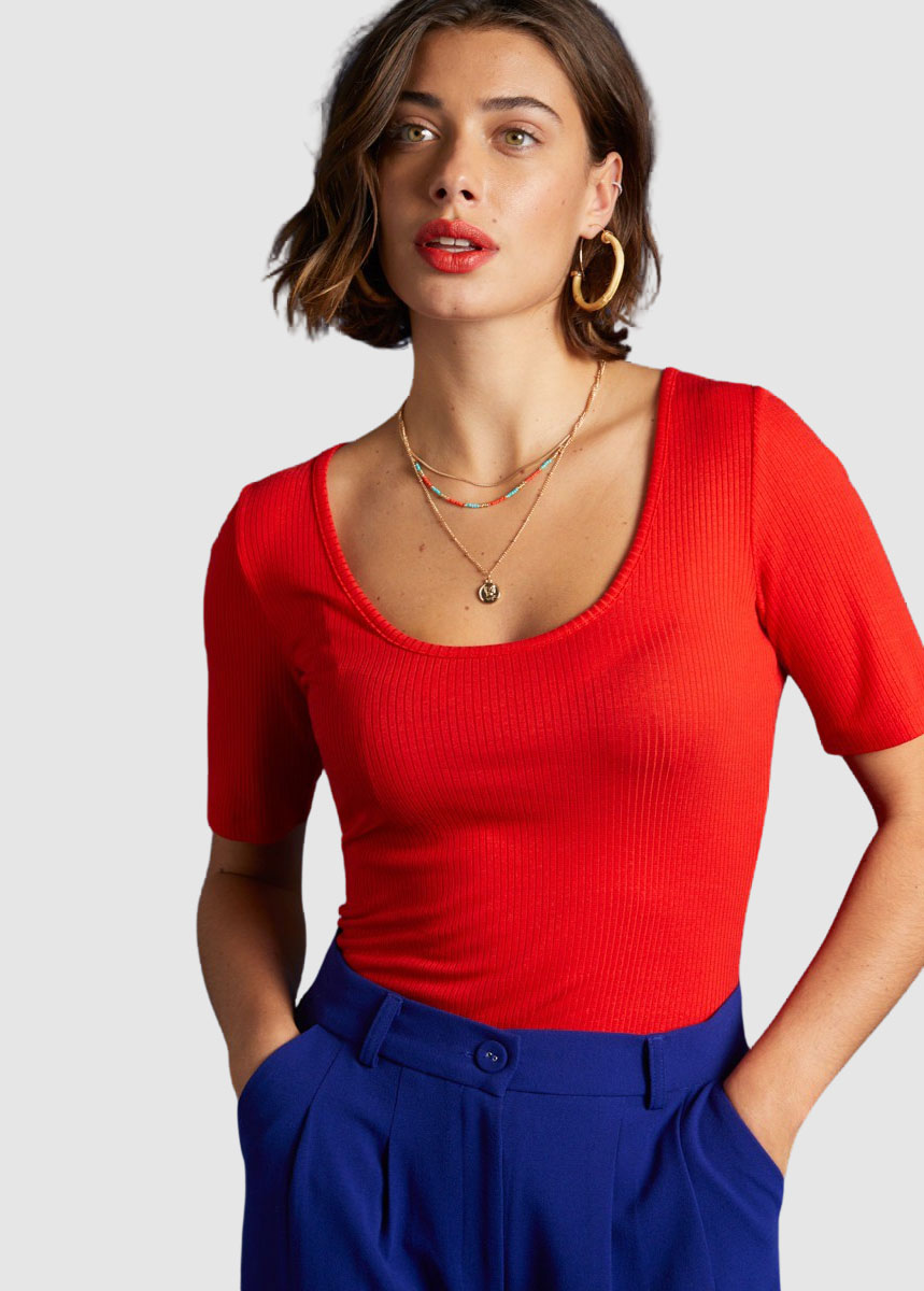 Carice Top Rib Tencel