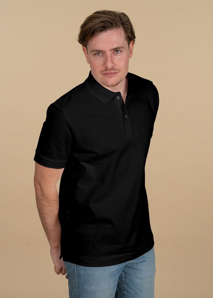 Black_SA_75763_822b06d82f.jpg Classic Poloshirt Man Black