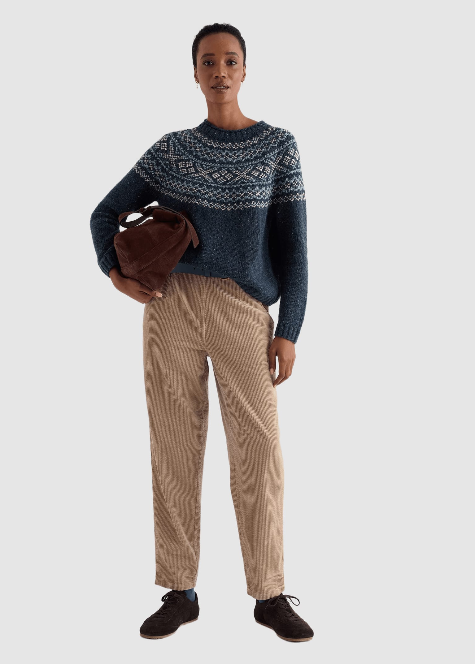 Port Kinnis Jumper Merino Shingle Bay Maritime Mix