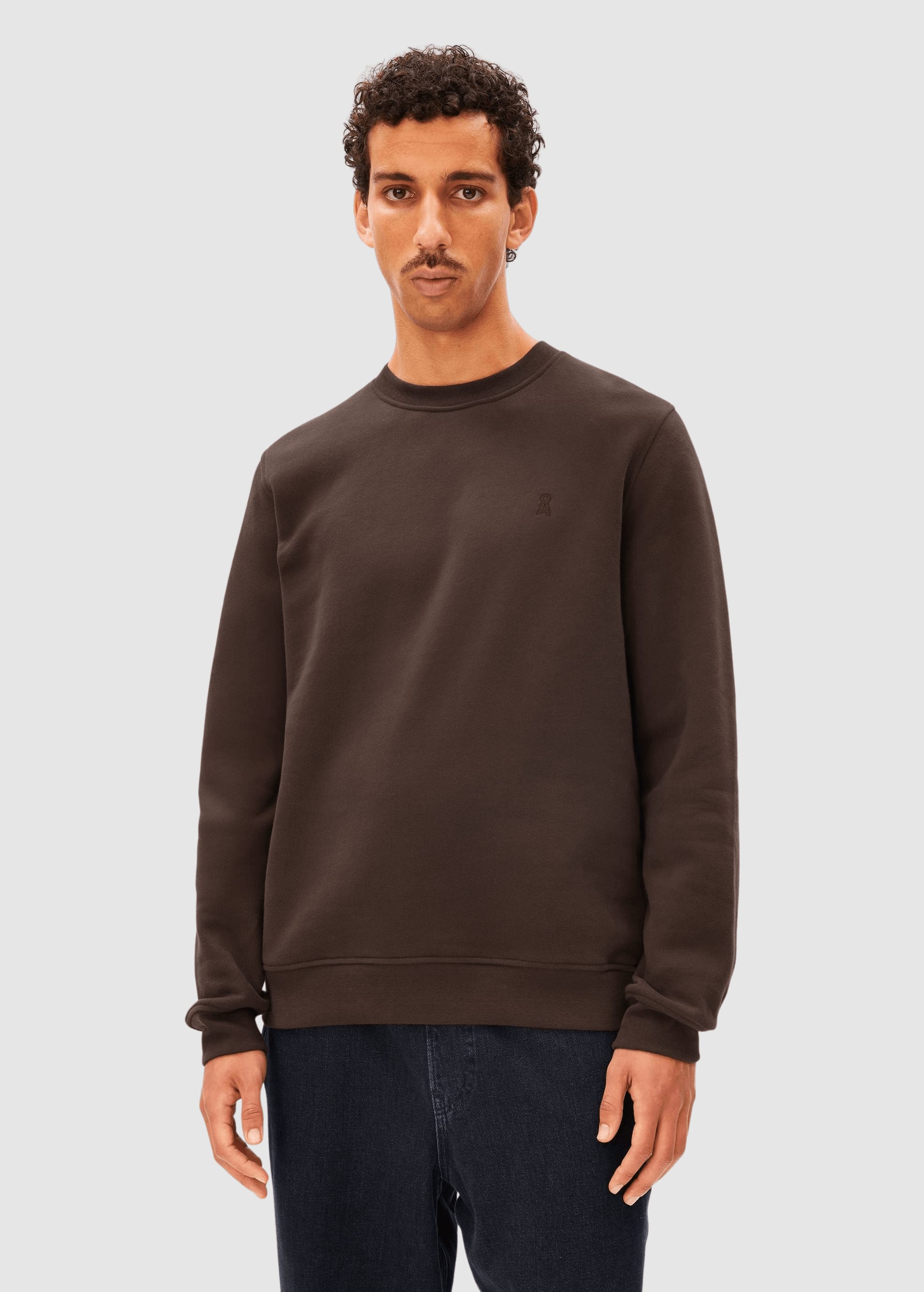 armedangels-baaro-fleece-sweatshirt-claystone-1.jpeg Baaro Fleece Sweatshirt Claystone