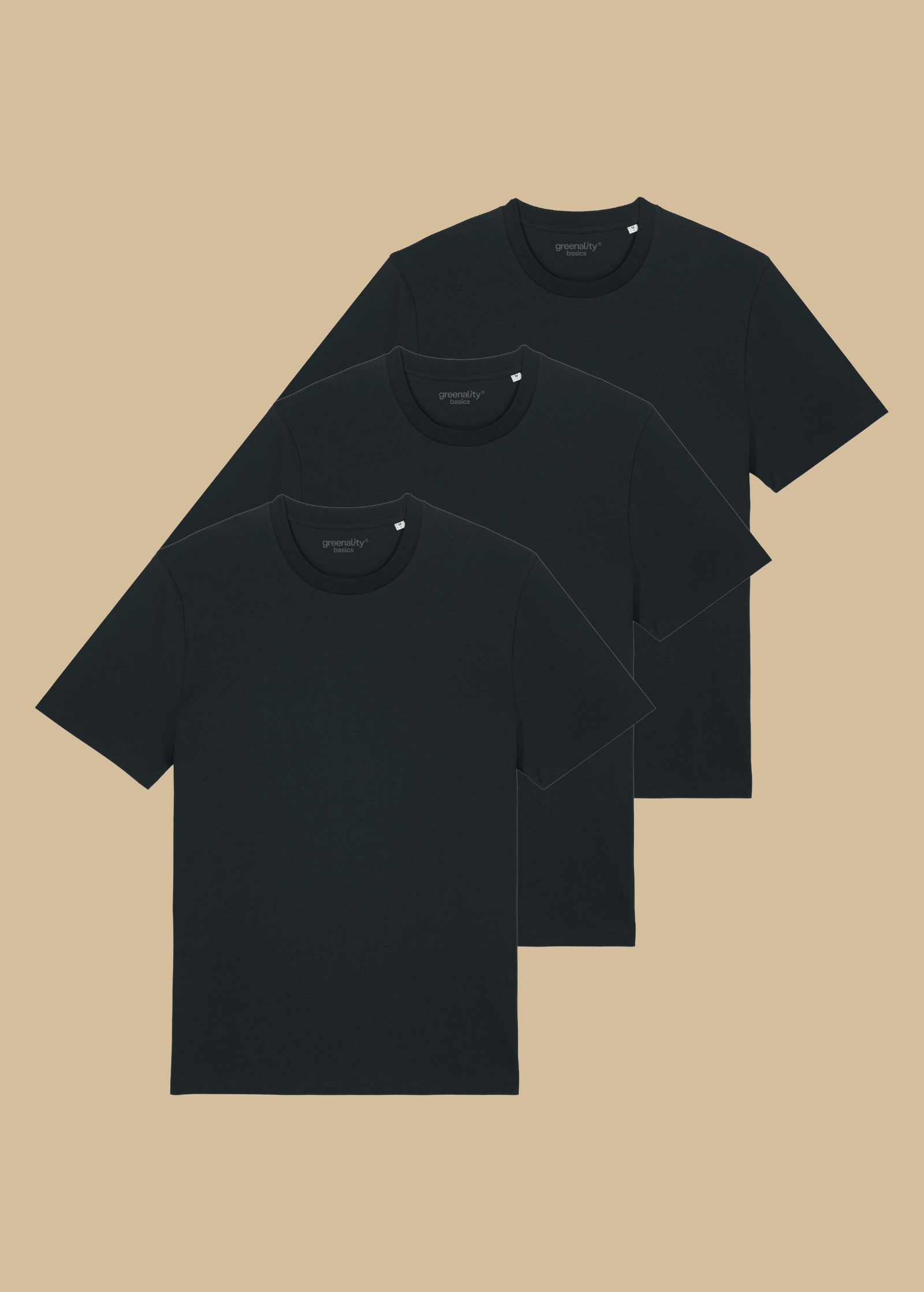 GXB-STTU169-3PACK-BLACK-01.jpg Classic T-Shirt Man 3er Pack Black