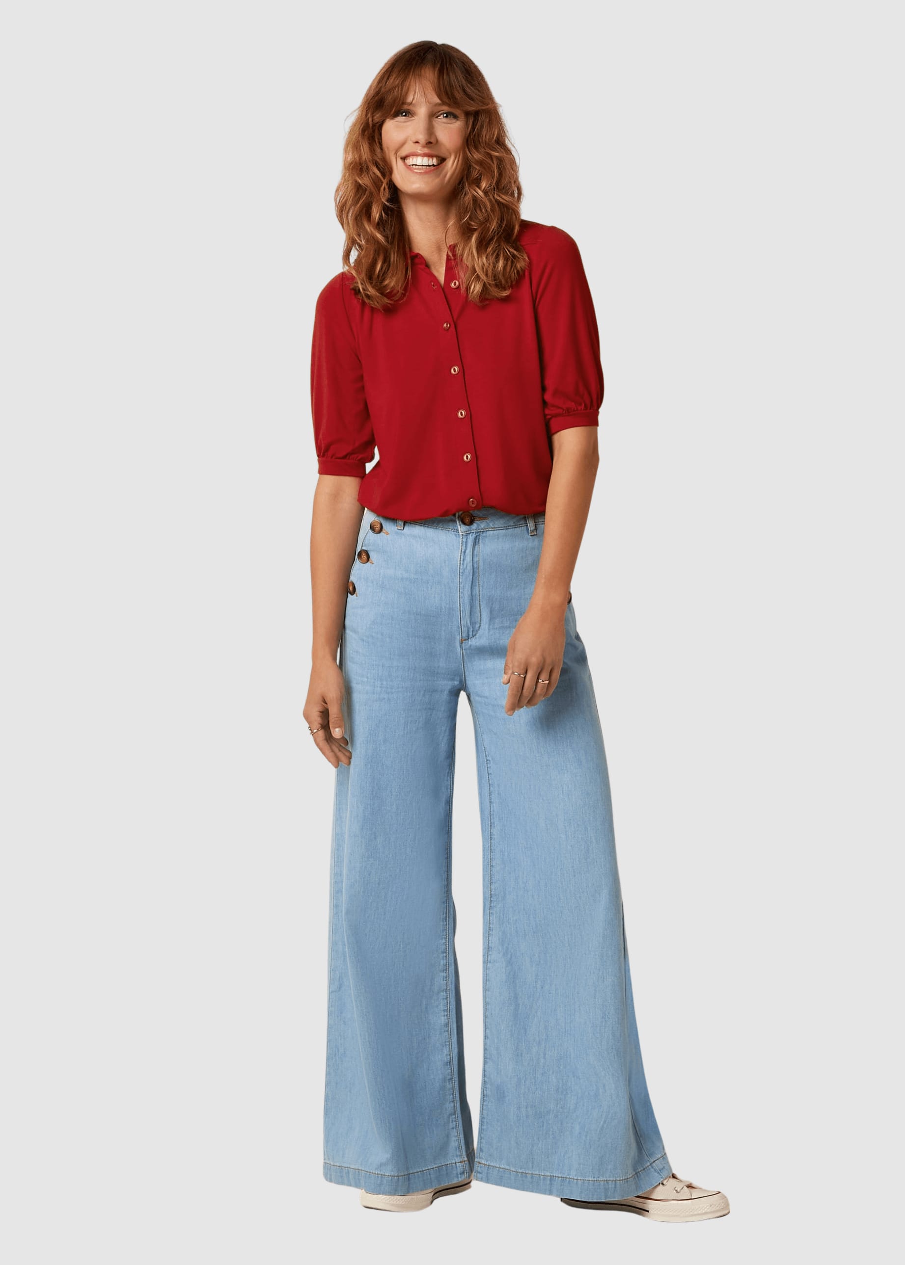 Carina Blouse Tulum Chili Red