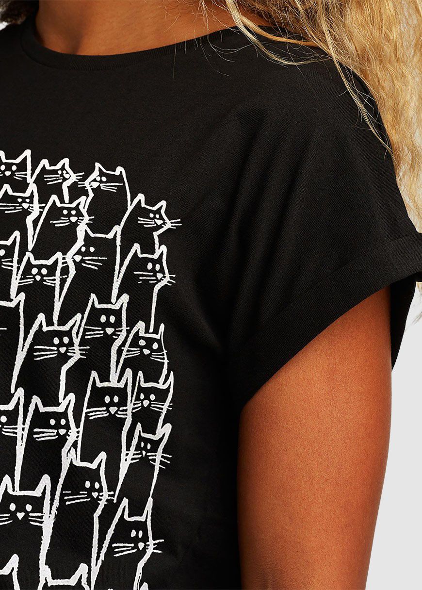 T-Shirt Visby Cat Crowd