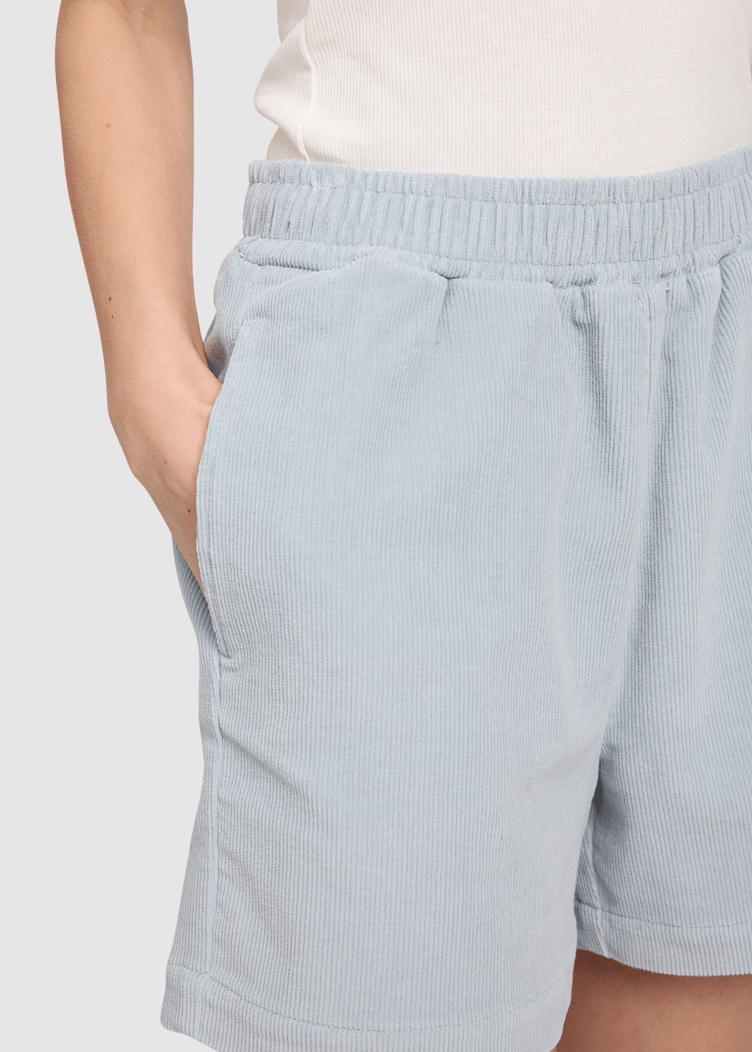 Corduroy Shorts Pearl Blue Corduroy Shorts Pearl Blue