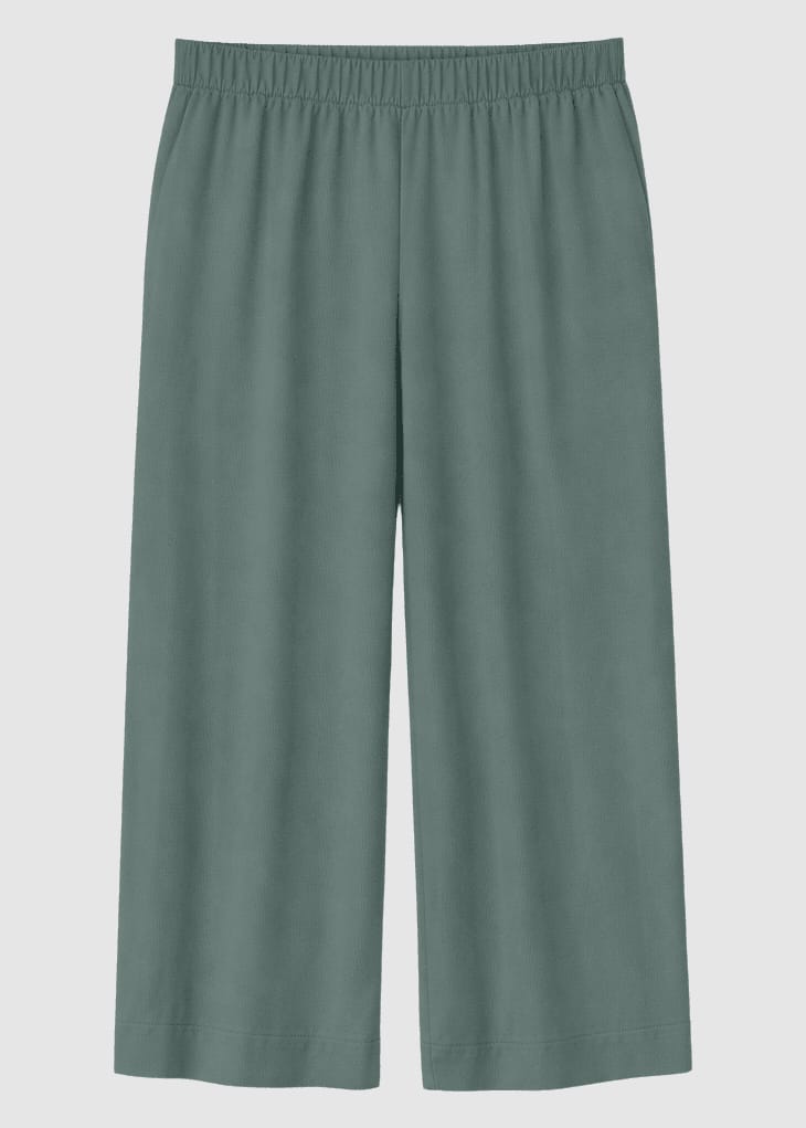 Wide Leg Viscose Pants Bottle Wide Leg Viscose Pants Bottle