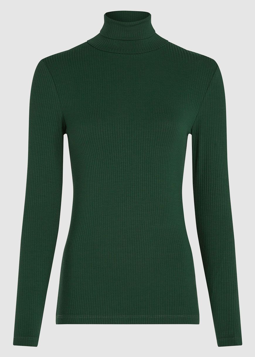 Rollneck Top Uni Rib Rollneck Top Uni Rib