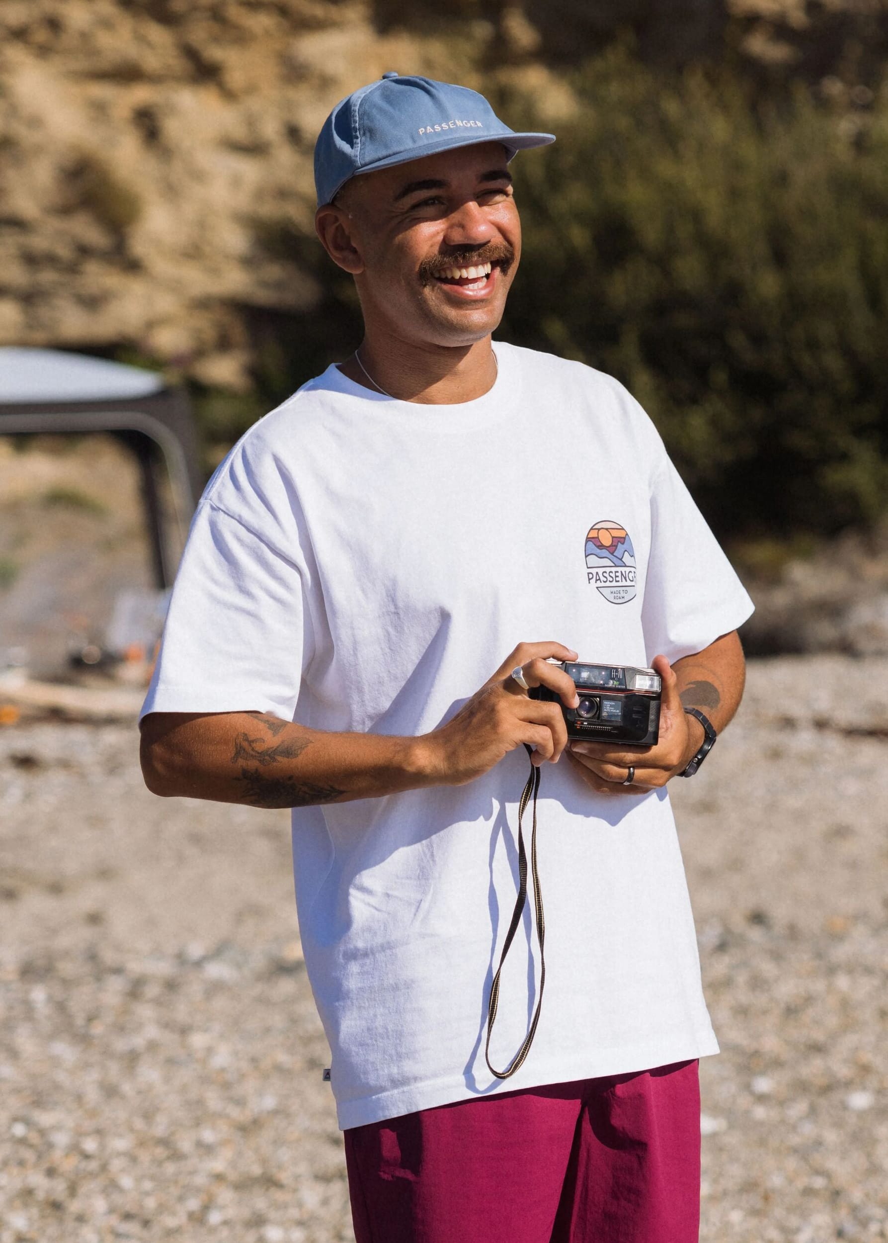 Laidback Recycled Cotton Relaxed Fit T-Shirt White