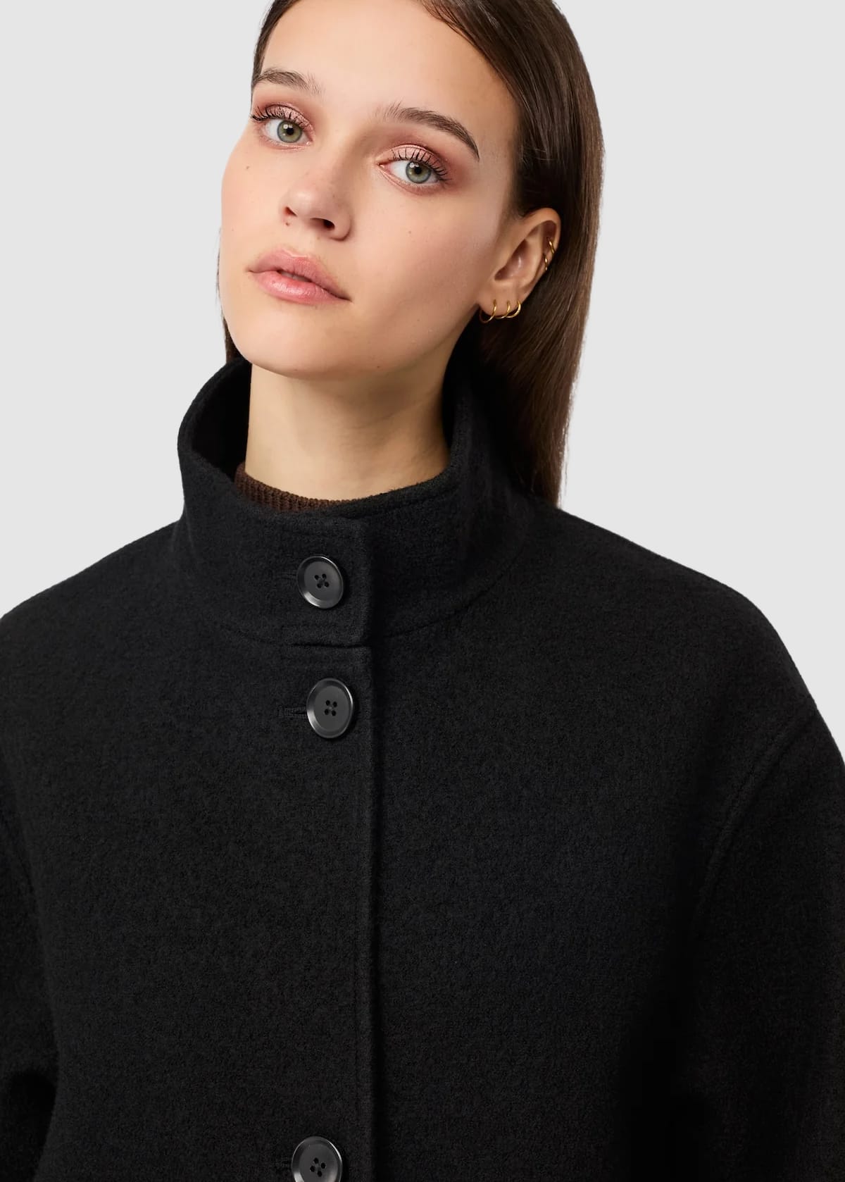 langerchen-kurzer-mantel-aus-walk-mit-membran-black-5.jpeg Kurzer Mantel Aus Walk Mit Membran Black
