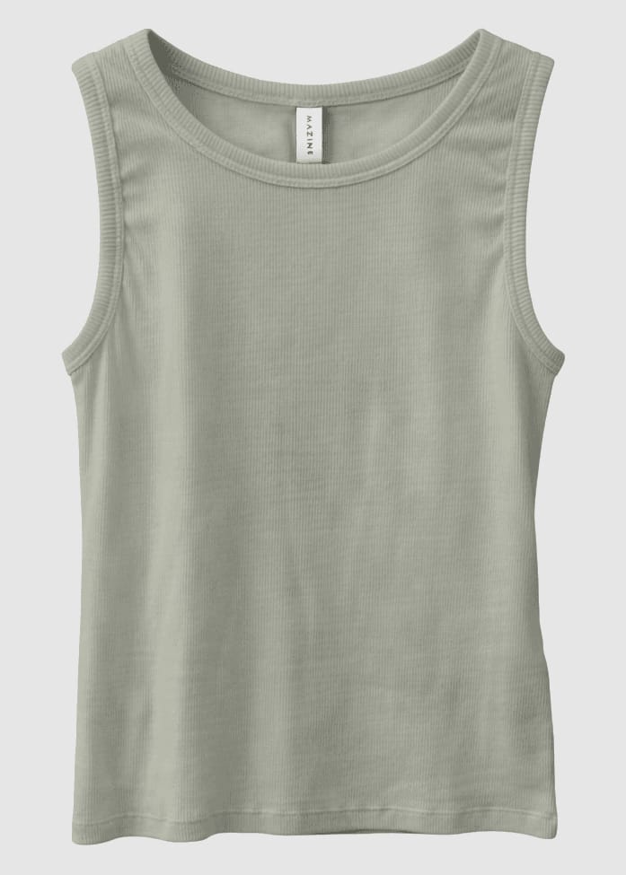 Basic Tanktop Eucalyptus Basic Tanktop Eucalyptus