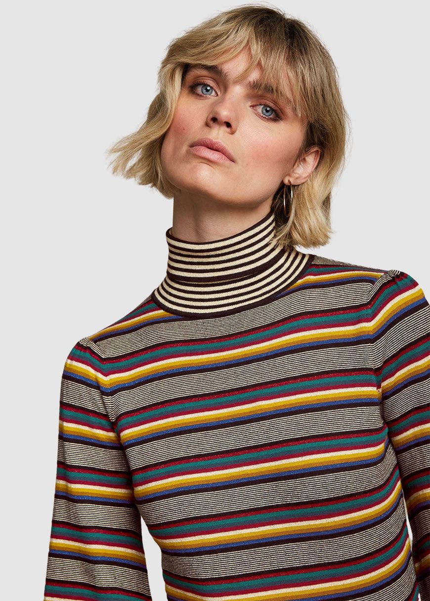 Maya Rollneck Top Sixties Stripe Maya Rollneck Top Sixties Stripe