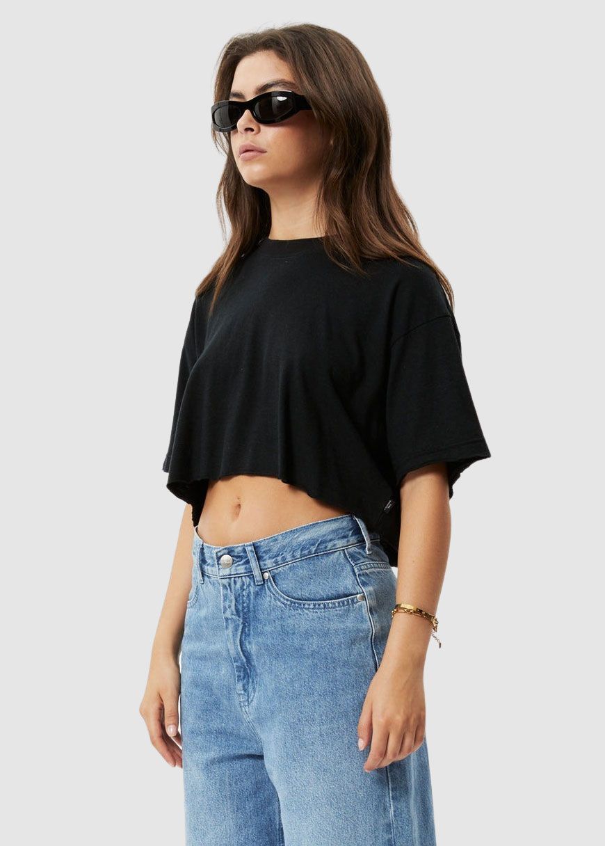 Slay Hemp Cropped Oversized Tee Slay Hemp Cropped Oversized Tee