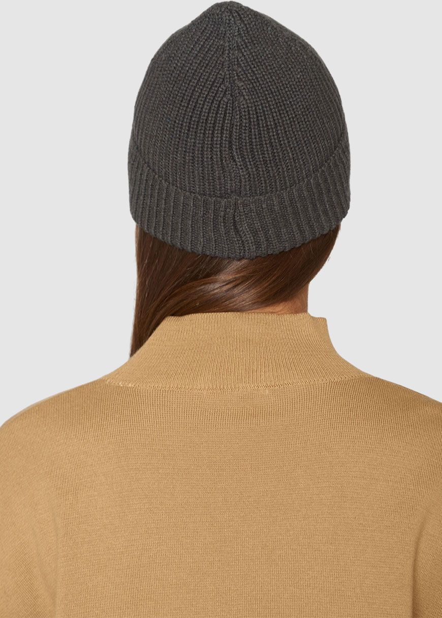 knowledge_cotton_apparel_rib_hat_AW_25_KCA_82214_1073_Dark_Grey_Melange_3_eedcd4b03b Rib Hat