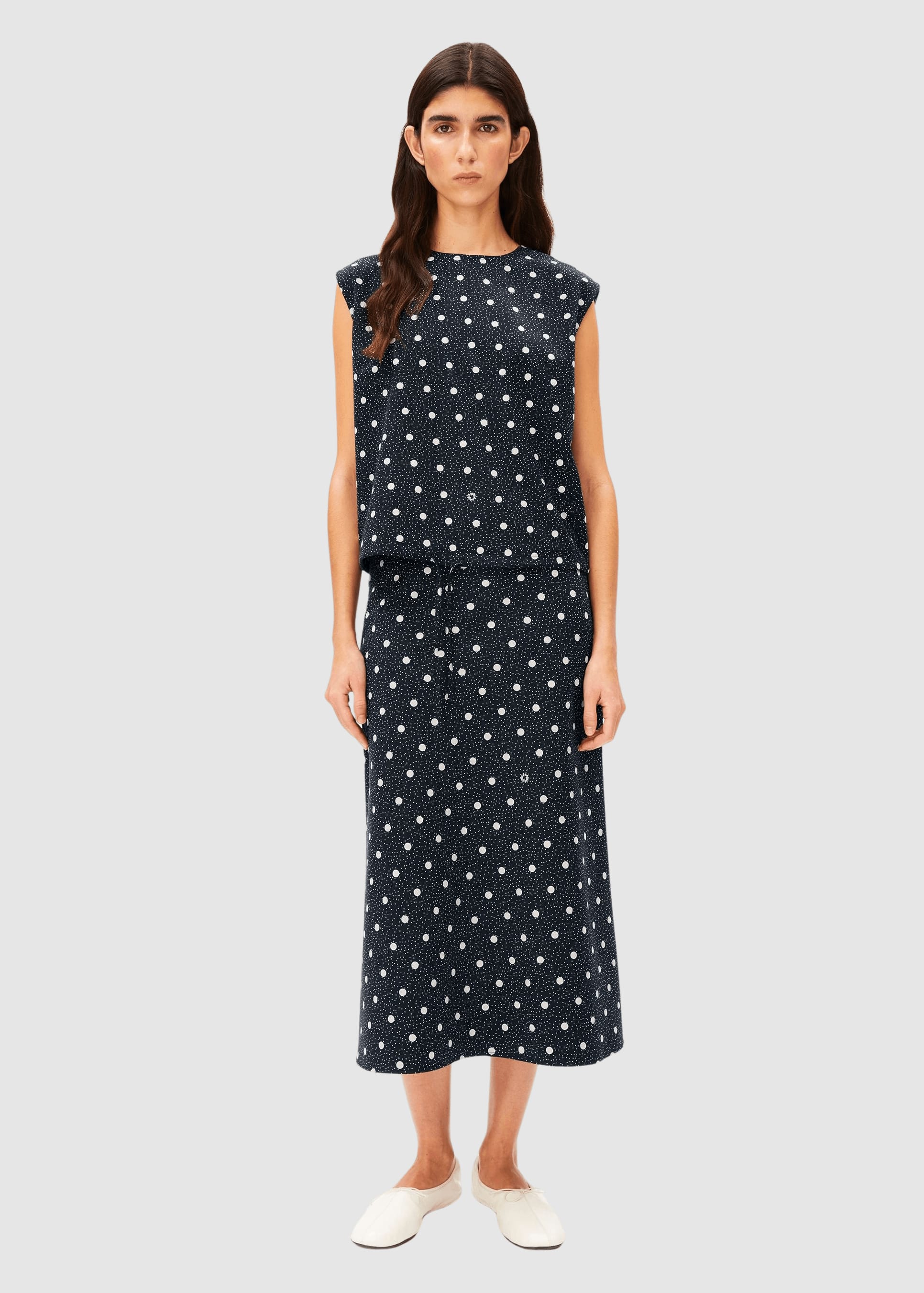 armedangels-lenovaa-dot-slip-skirt-black-white-5.jpeg Lenovaa Dot Slip-Skirt Black White