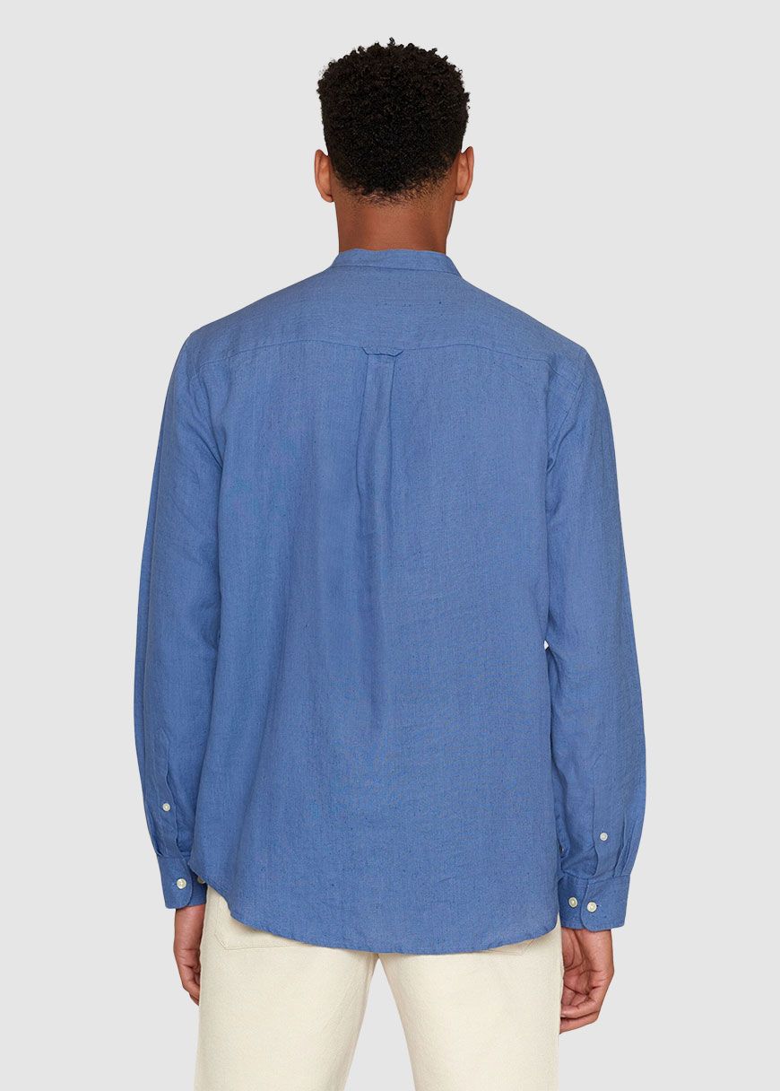 Regular Linen Stand Collar Shirt Regular Linen Stand Collar Shirt