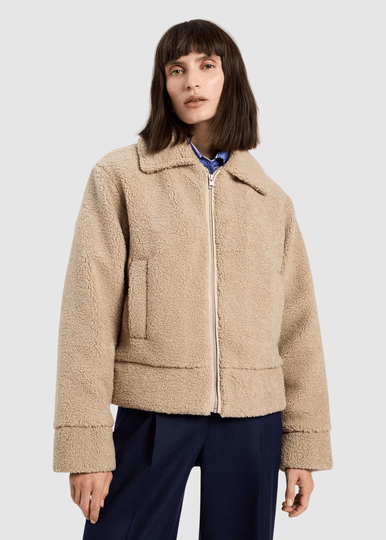 Teddyjacke Grs Chalk