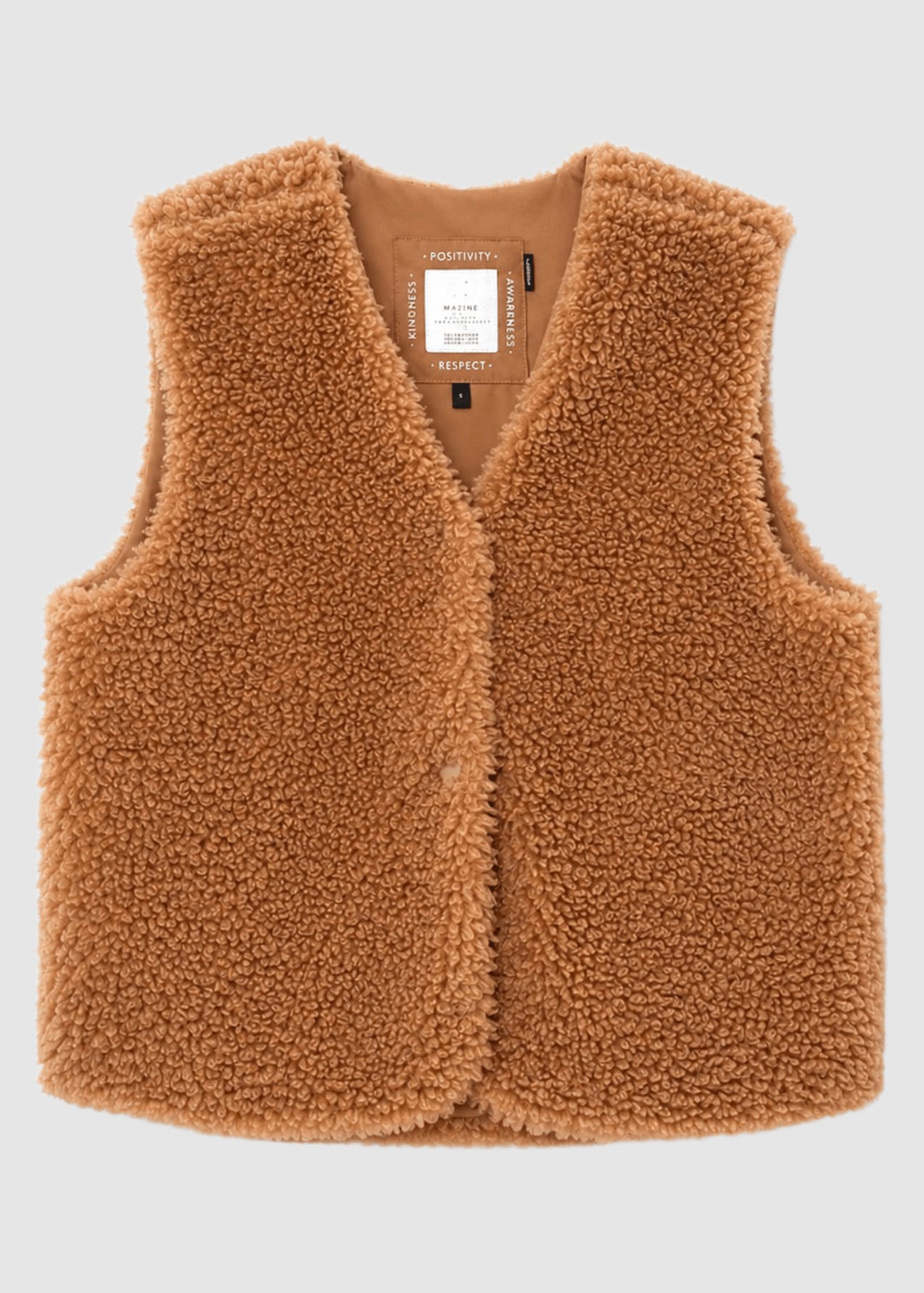 Faux-Fur Vest Fawn