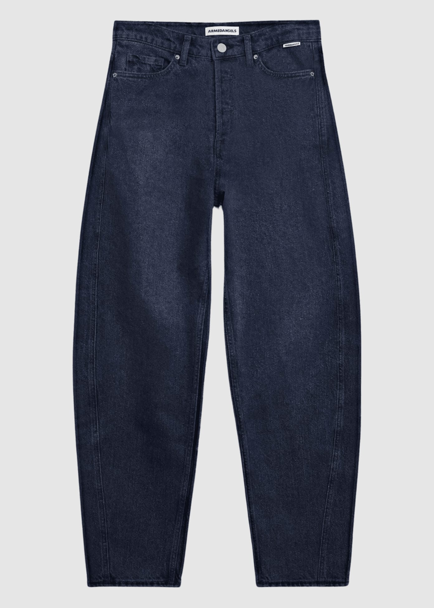 Baarly High Waist Barrel Jean Fluid Ink