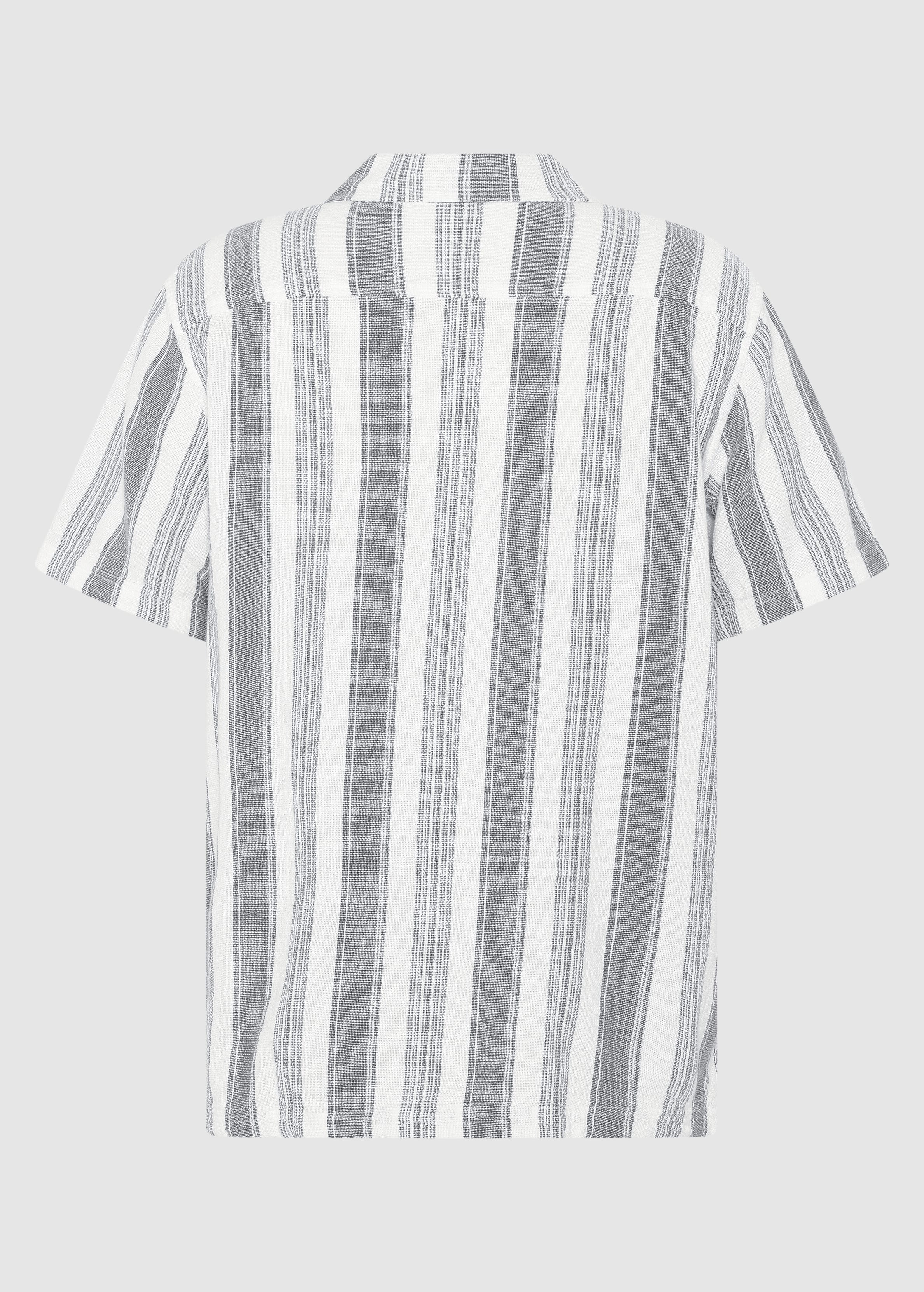 Relaxed Stripe Short Sleeve Shirt Blue Stripe