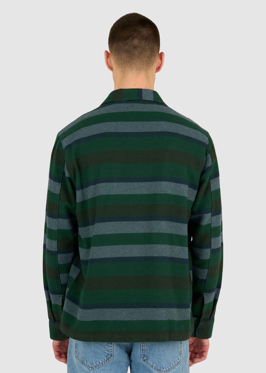 Heavy Flannel Striped Overshirt Heavy Flannel Striped Overshirt