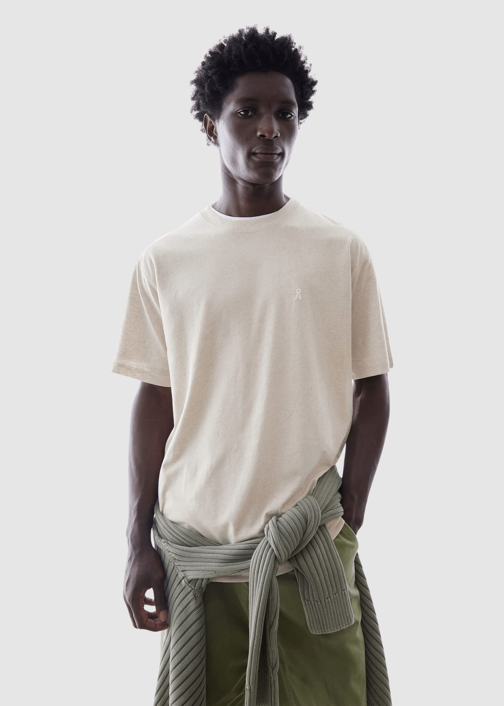Maarkos Linen Blend T-Shirt Pure