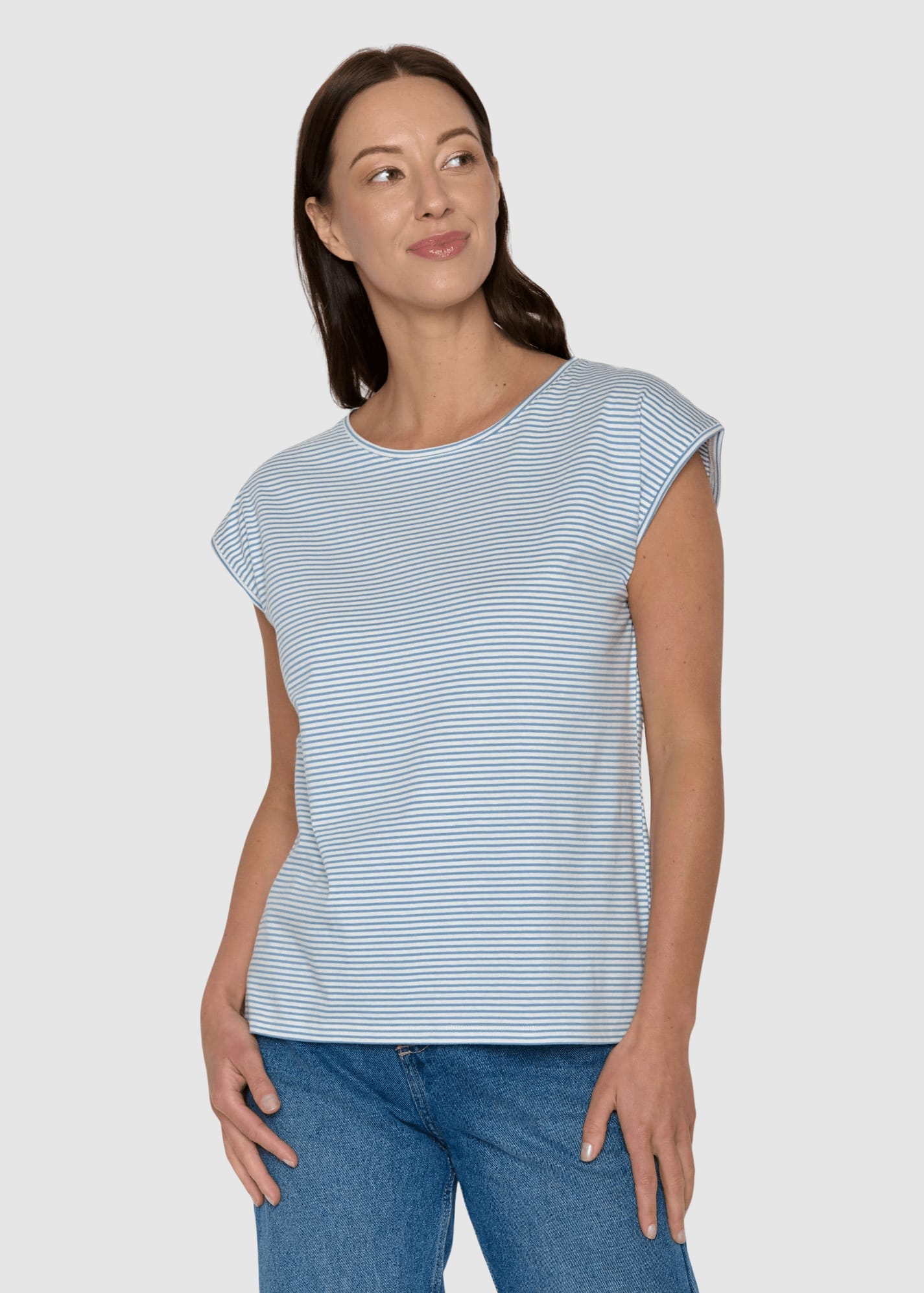 Basic Timid Shirts Glacier Stripes