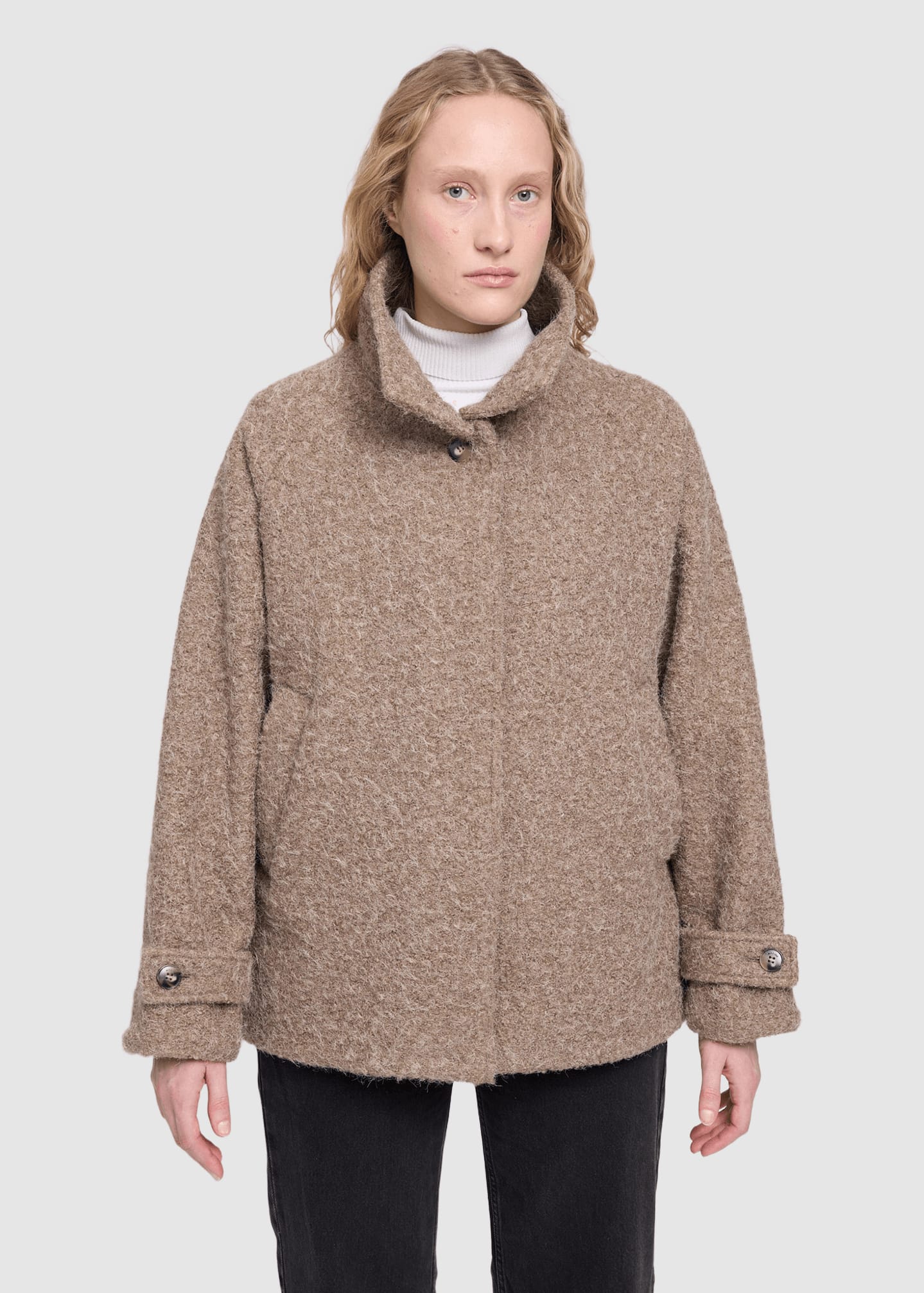 Vegan Wool Jacket Walnut