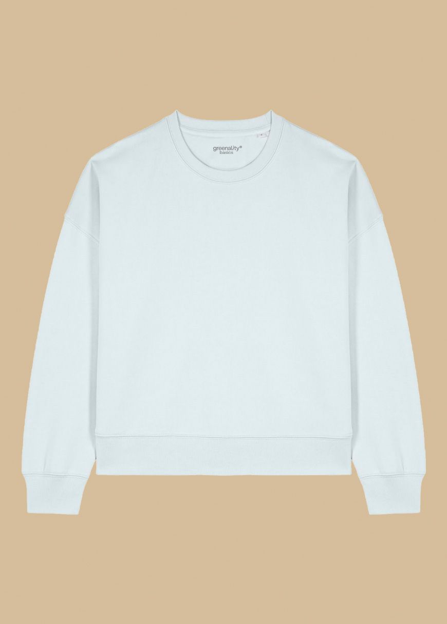 Classic Sweater Woman Blue Ice