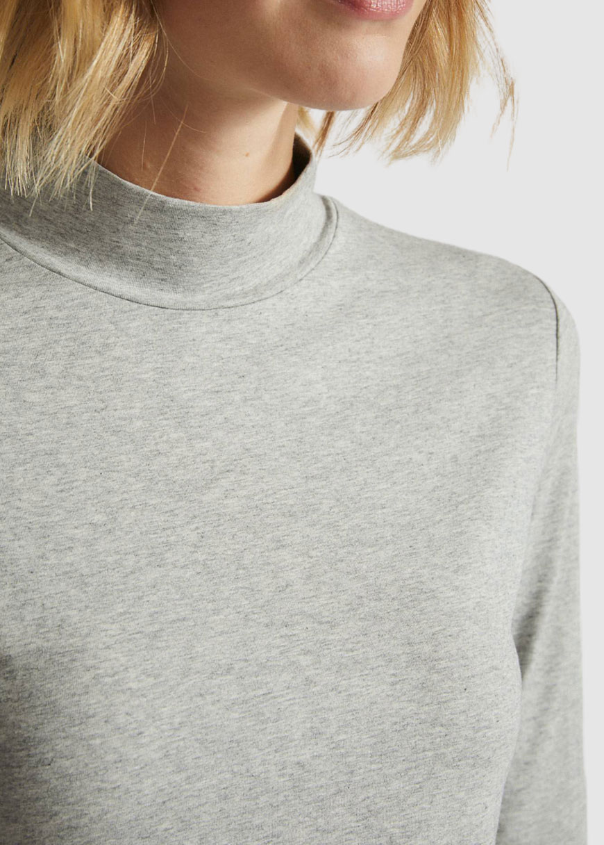 Stehkragenshirt Stehkragenshirt
