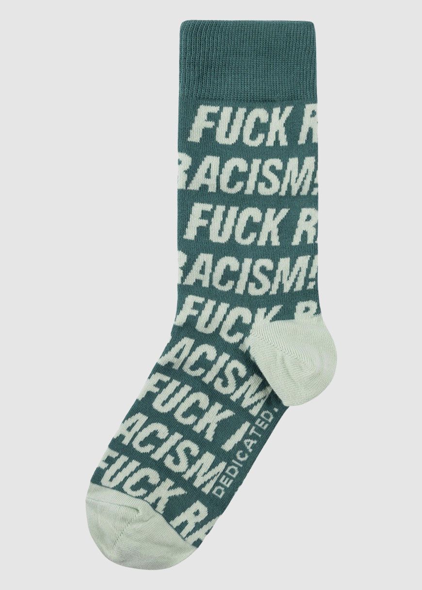 Socks Sigtuna Fuck Racism Pattern Socks Sigtuna Fuck Racism Pattern
