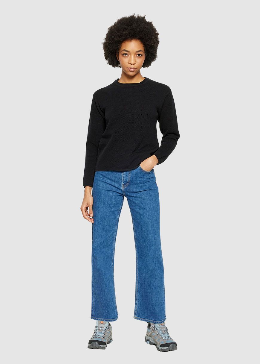 Cotton Micro Bubble Crew Neck Knit Cotton Micro Bubble Crew Neck Knit