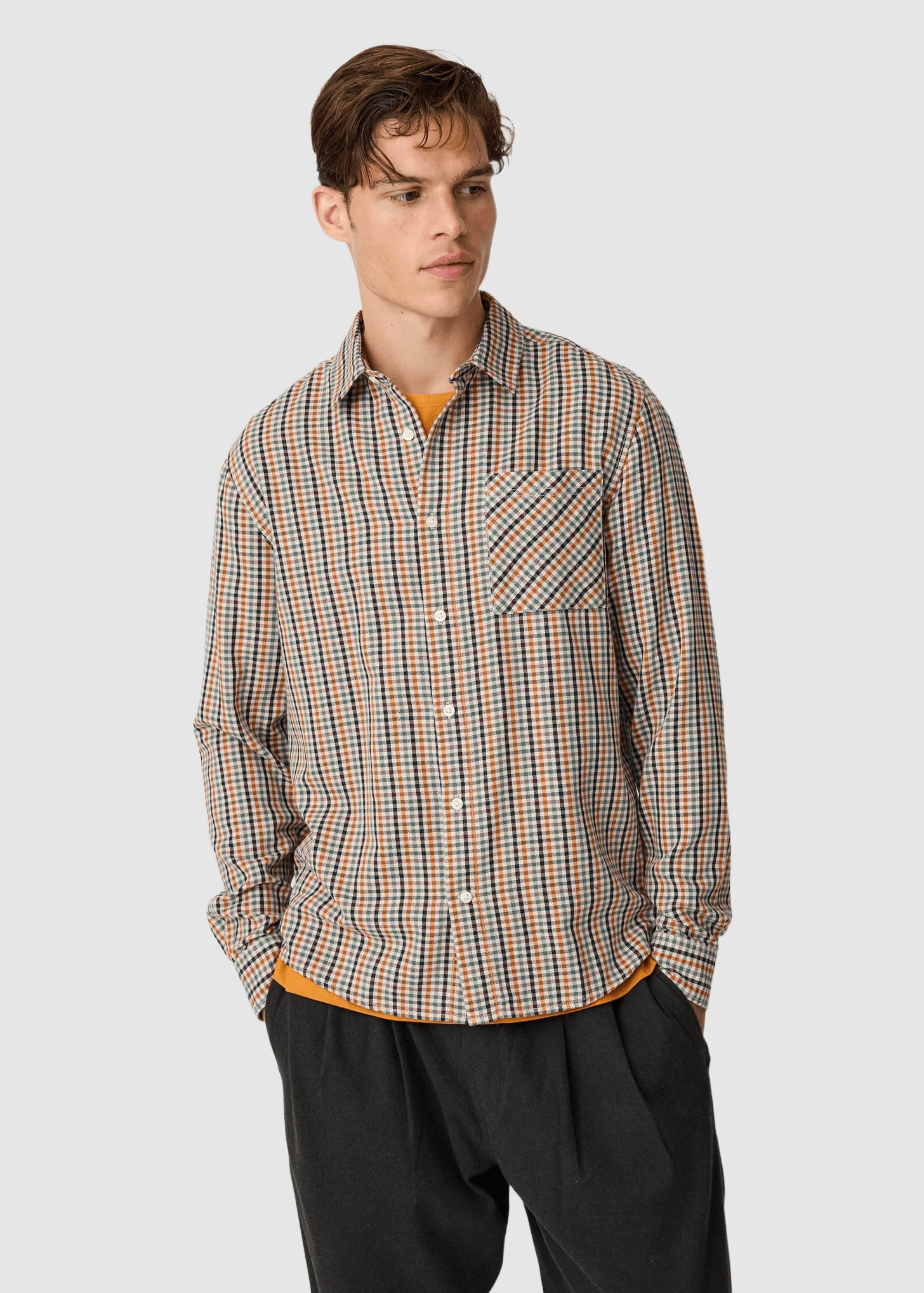 knowledge-cotton-apparel-dune-regular-check-shirt-multi-check-4.jpeg Dune Regular Check Shirt Multi Check