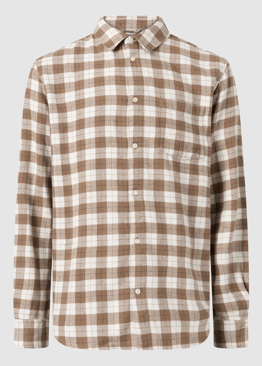 Loose Fit Checkered Shirt